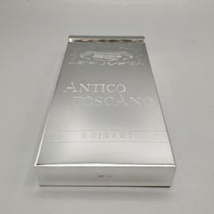 Italian Sterling Silver Cigar Box with "Antico Toscano" Engraving