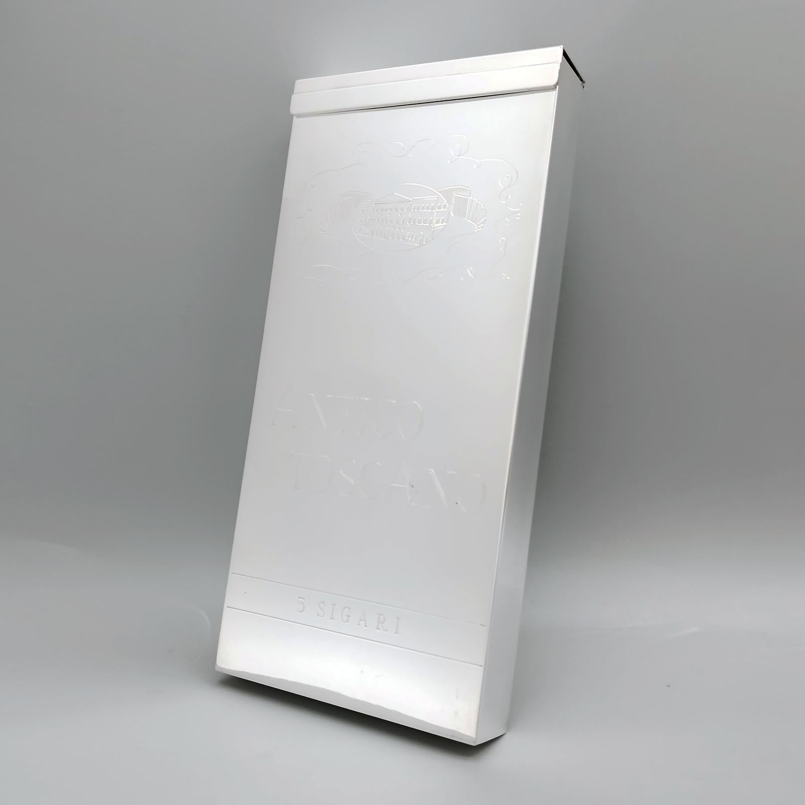 Argento 925 Italian Sterling Silver Cigar Box with 