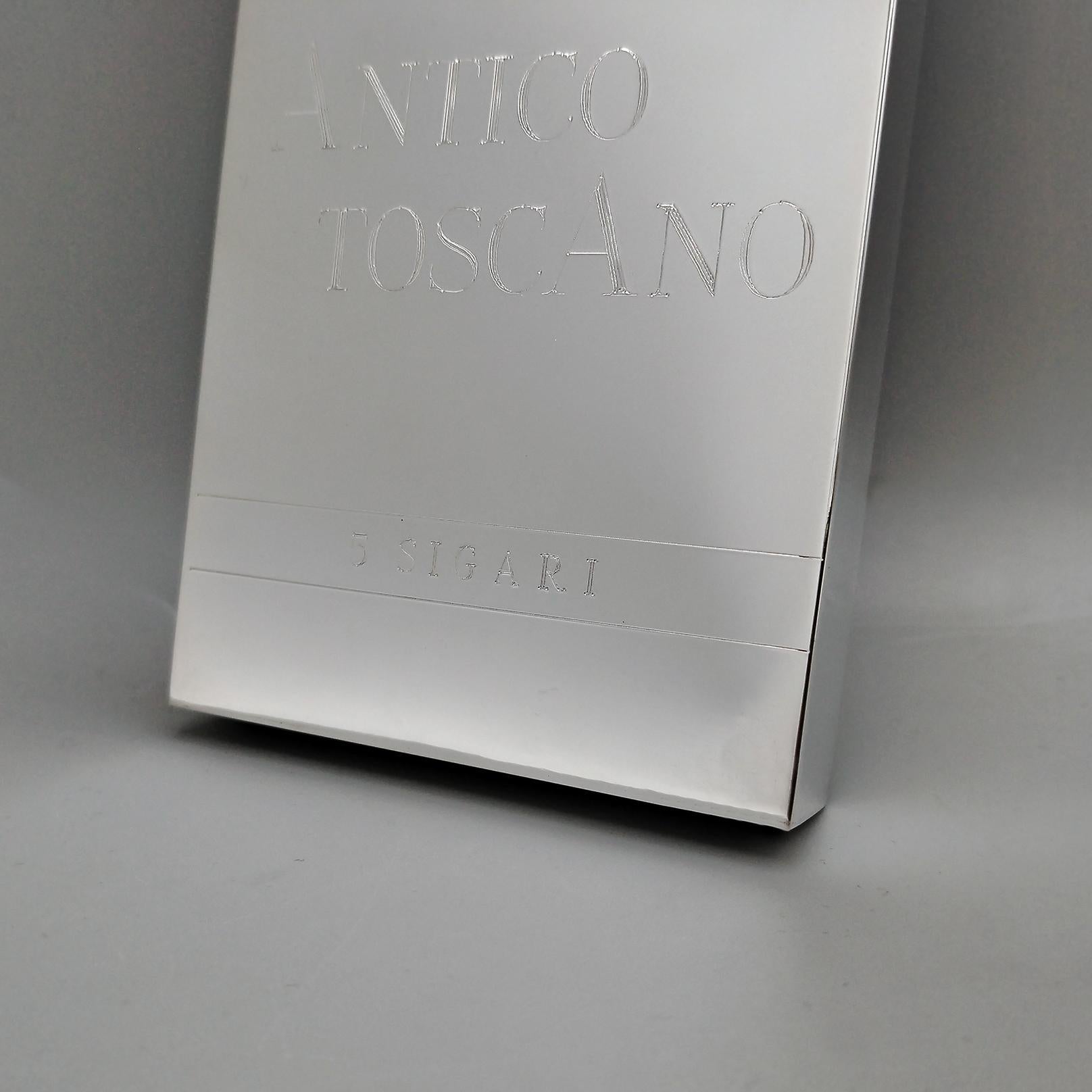 Italian Sterling Silver Cigar Box with 