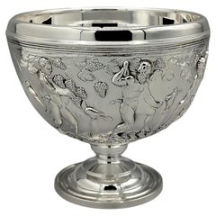 Italian Sterling Silver Decorative bowl on foot