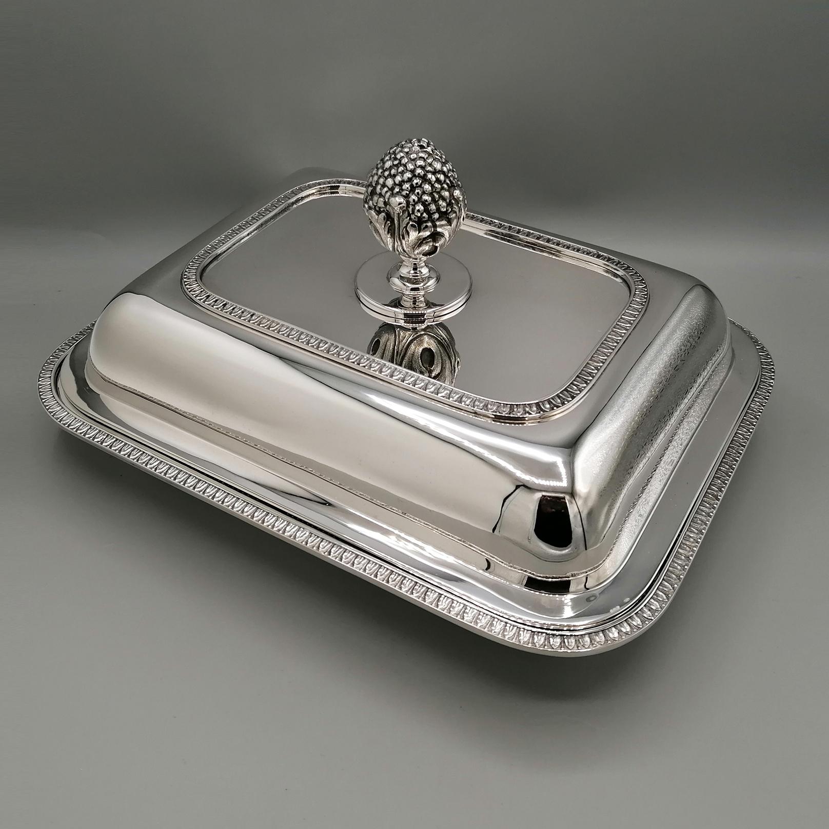 Italienisch Sterling Silber Entrre Dish Empire Stil im Angebot 5