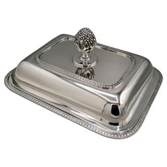 Italian Sterling Silver Entrre Dish Empire Style
