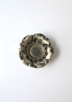 Italian Sterling Silver Flower Bowls, Organic Form, Buccellati Style, Set of 5