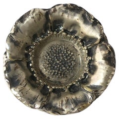 Italian Sterling Silver Flower Bowls, Organic Form, Buccellati Style, Set of 5
