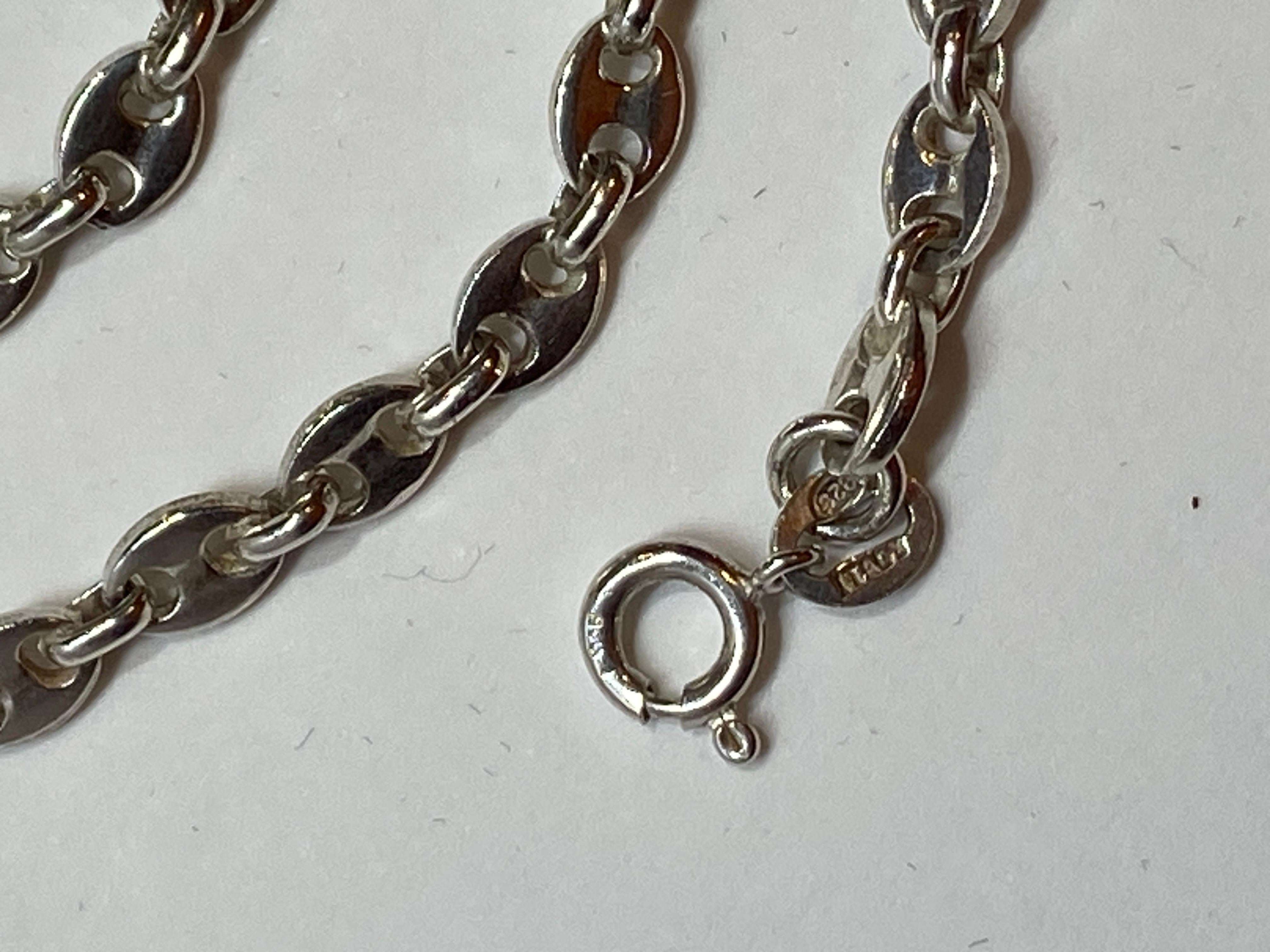silver gucci link chain