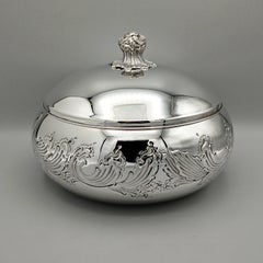 Italian Sterling Silver Handmade decorative Table Box