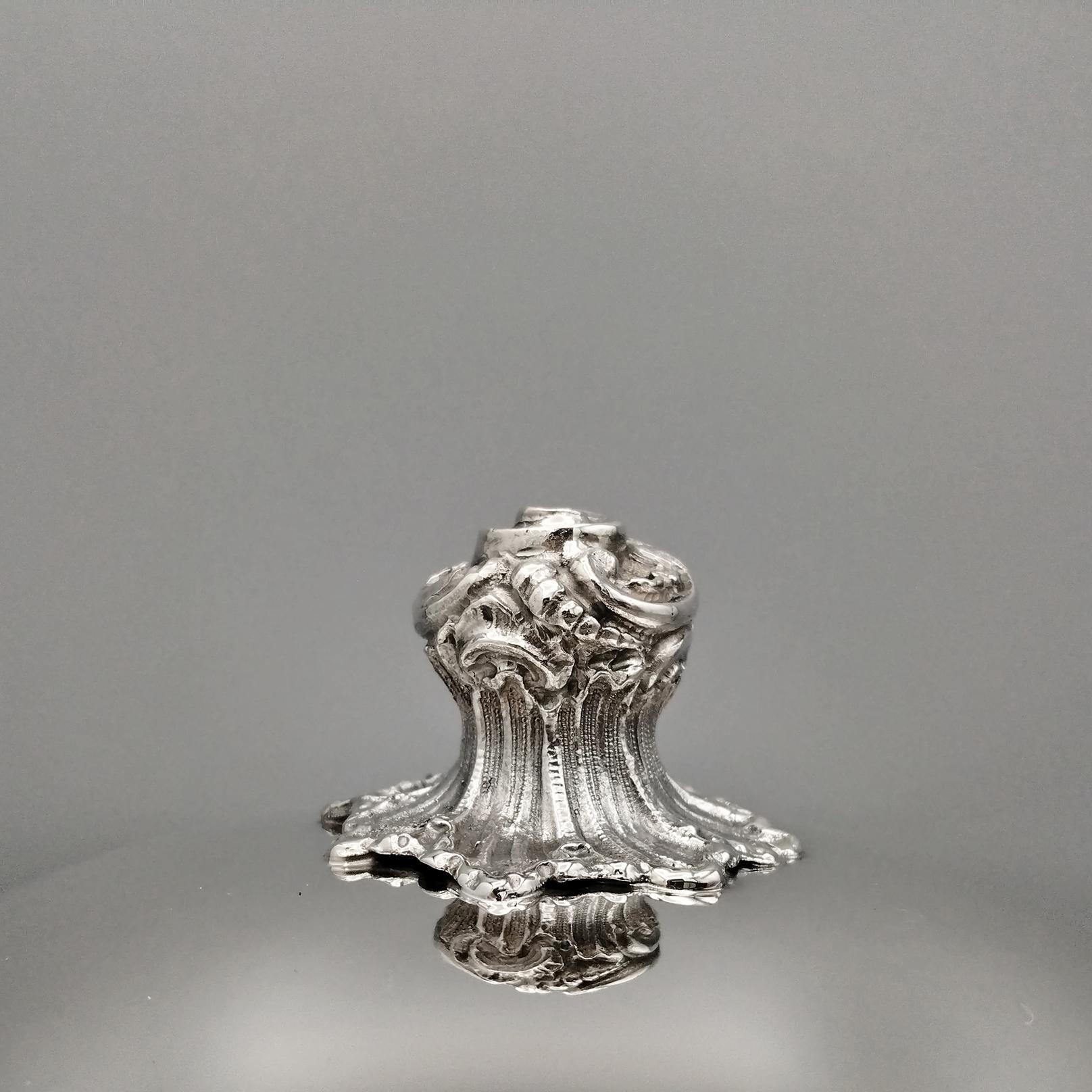 Caja decorativa de plata de ley italiana hecha a mano Italian en venta