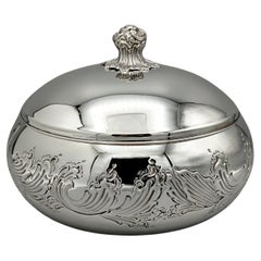 Italian Sterling Silver Handmade decorative Table Box