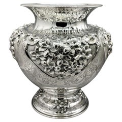 Große Vase aus italienischem Sterlingsilber