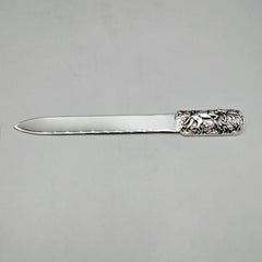 Italian Sterling Silver Letter opener "pointer dog" handle