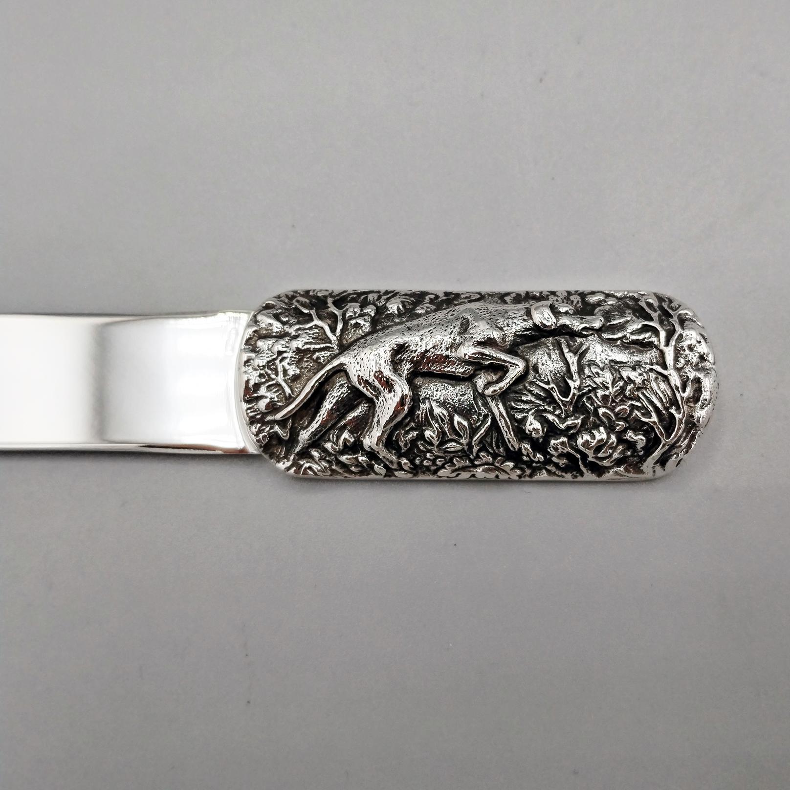 Italienische Sterling Silber Brieföffner 'Zeiger Hund' Griff (Italian) im Angebot