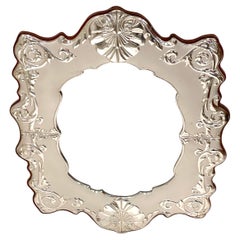 Italian Sterling Silver Neoclassical Style Wall Mirror
