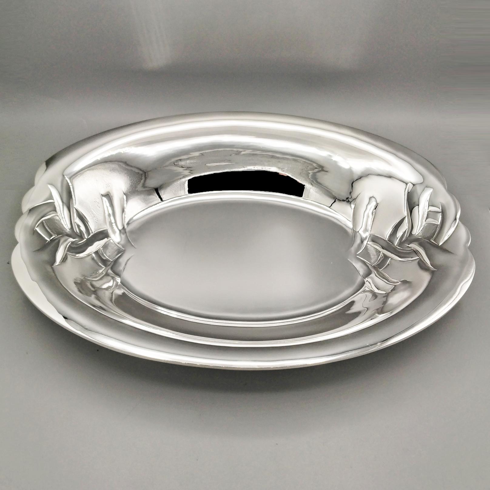 Other Italian Sterling Silver oval centerpiece For Sale