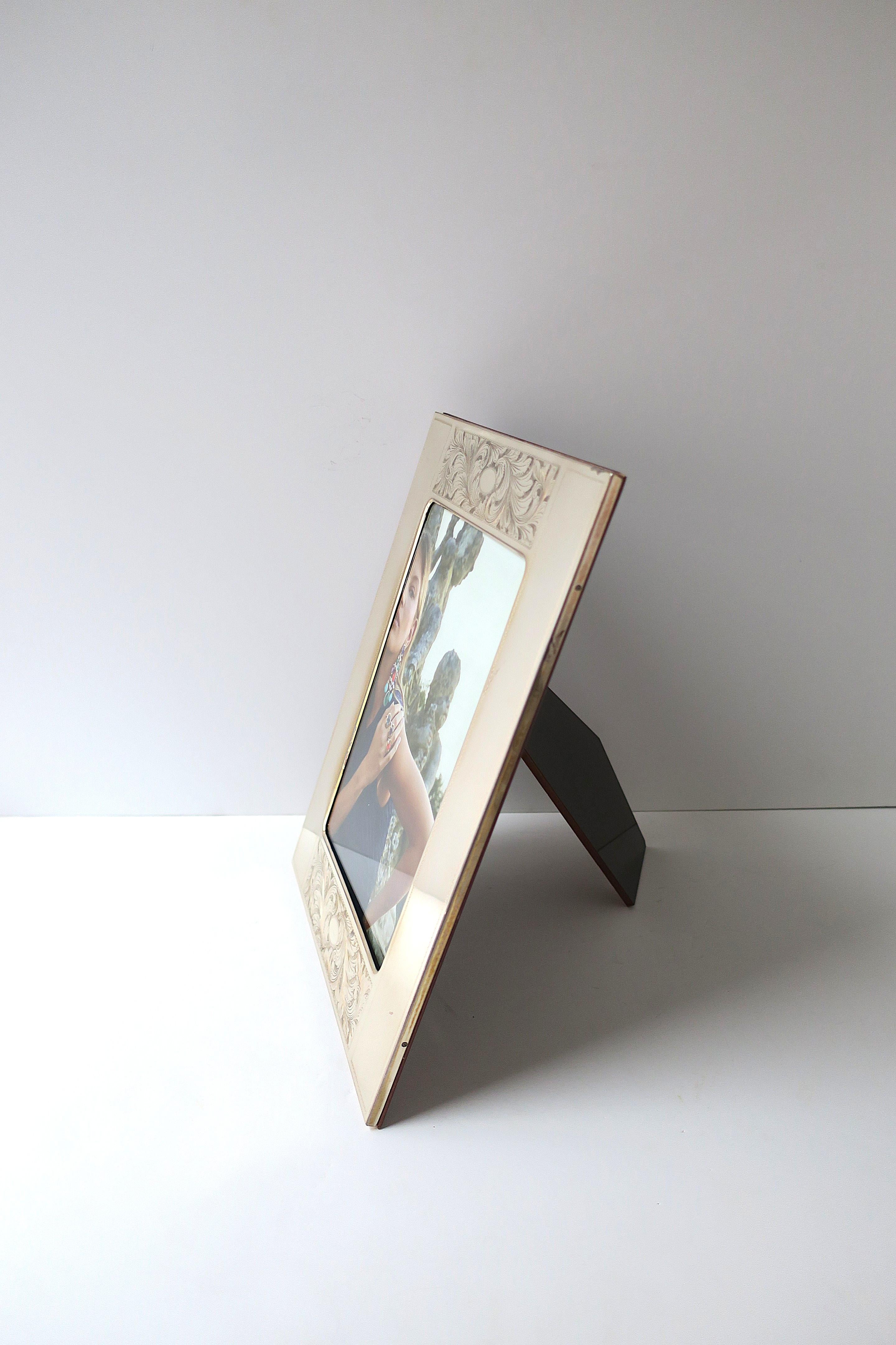 Italian Sterling Silver Picture Frame For Sale 6