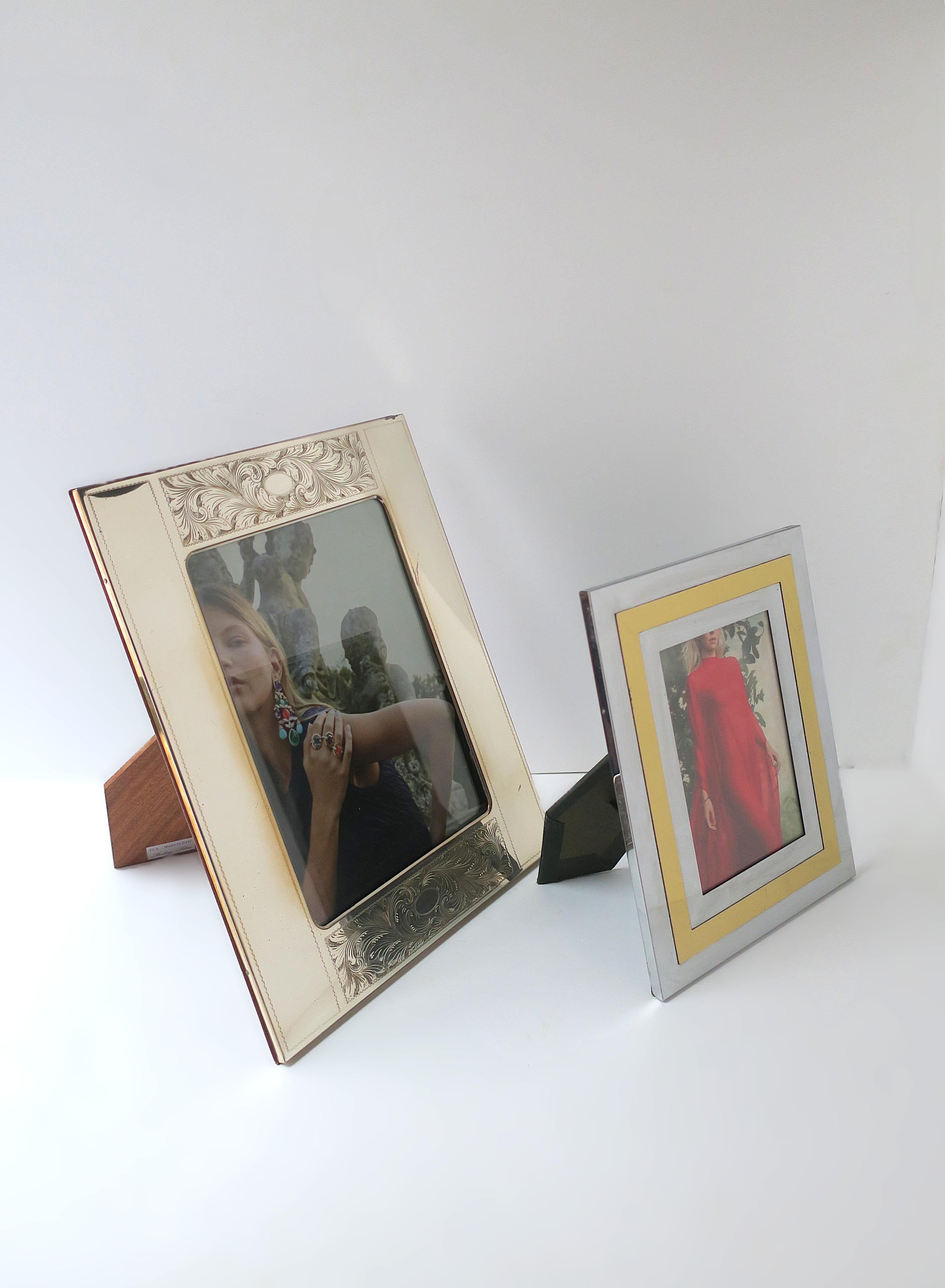 Italian Sterling Silver Picture Frame For Sale 1