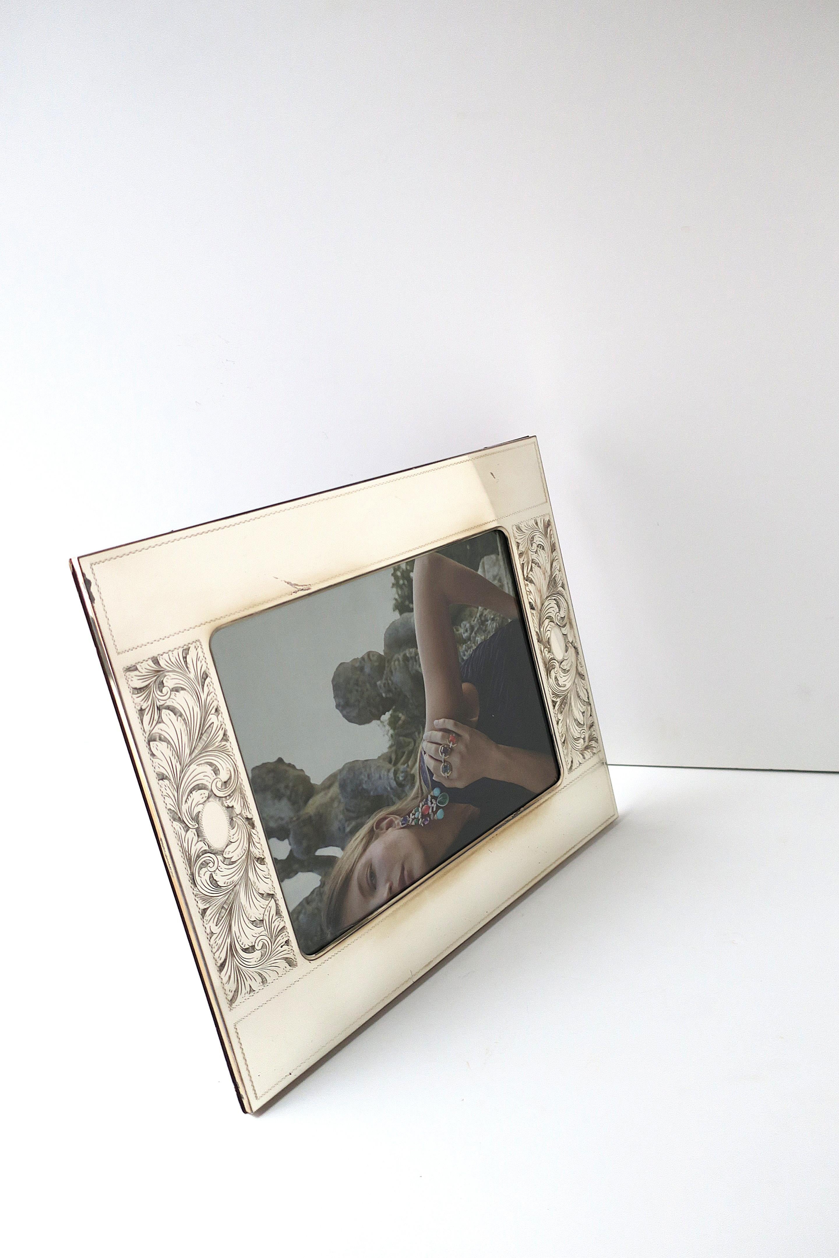 Italian Sterling Silver Picture Frame For Sale 2