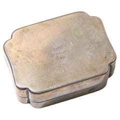 Italian Sterling Silver Presentation Box by C. Nardetti, Florence, Dated 1962