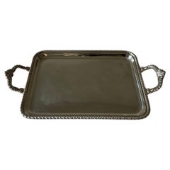 Italian Sterling Silver Tray in the style of Buccellati
