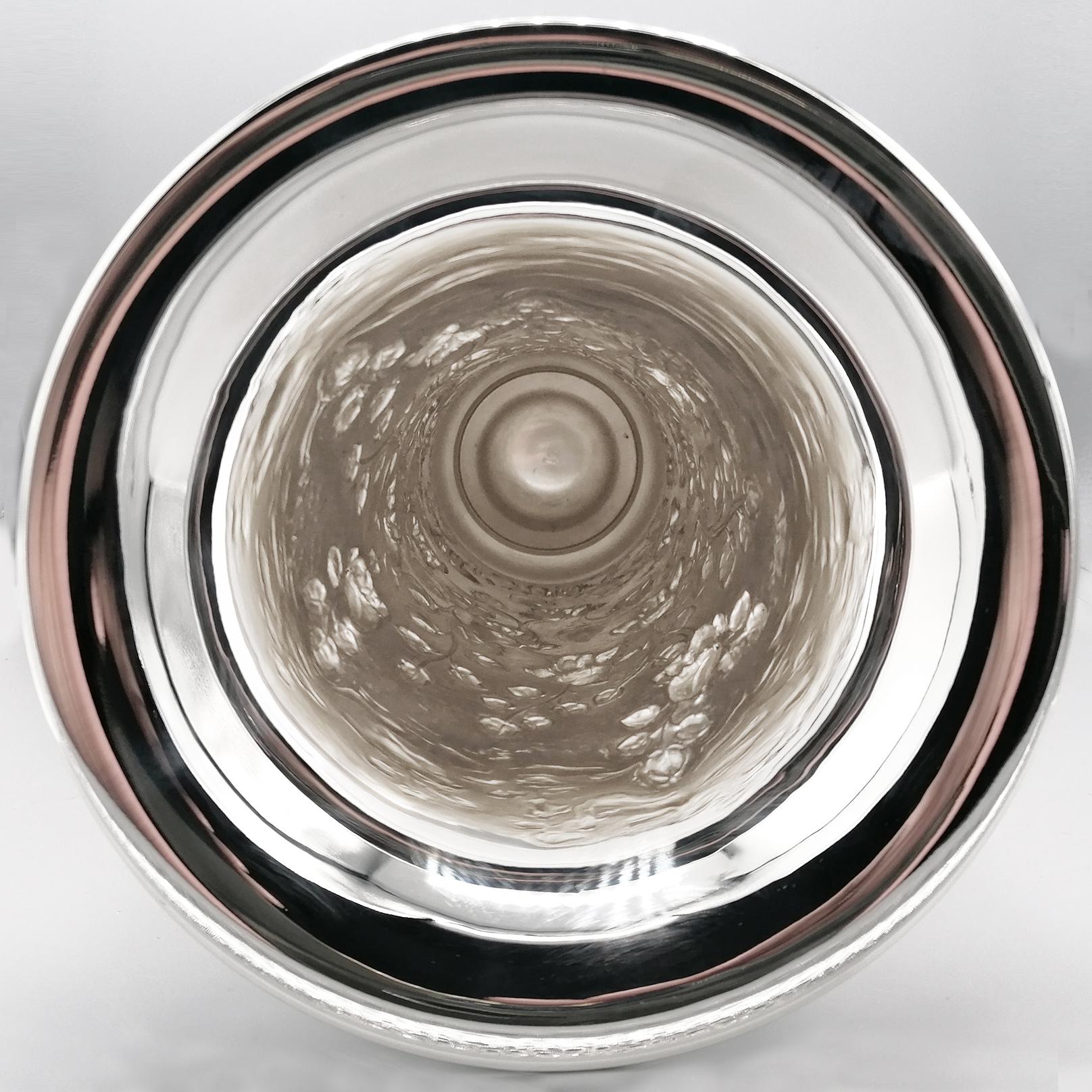 jarrón italiano de plata de ley en venta 3