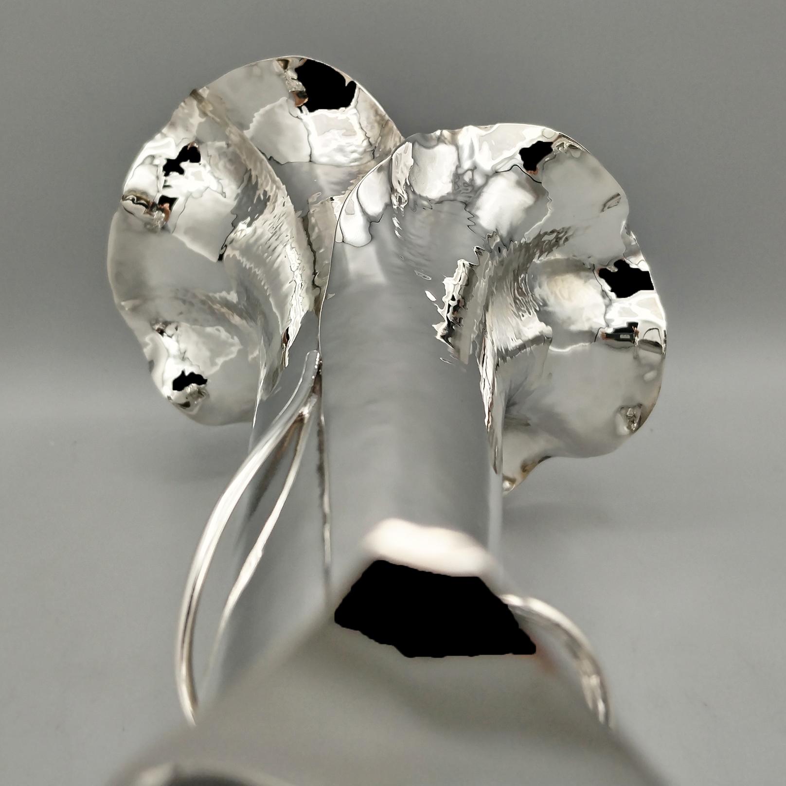 italian Sterling Silver Vase in vendita 4