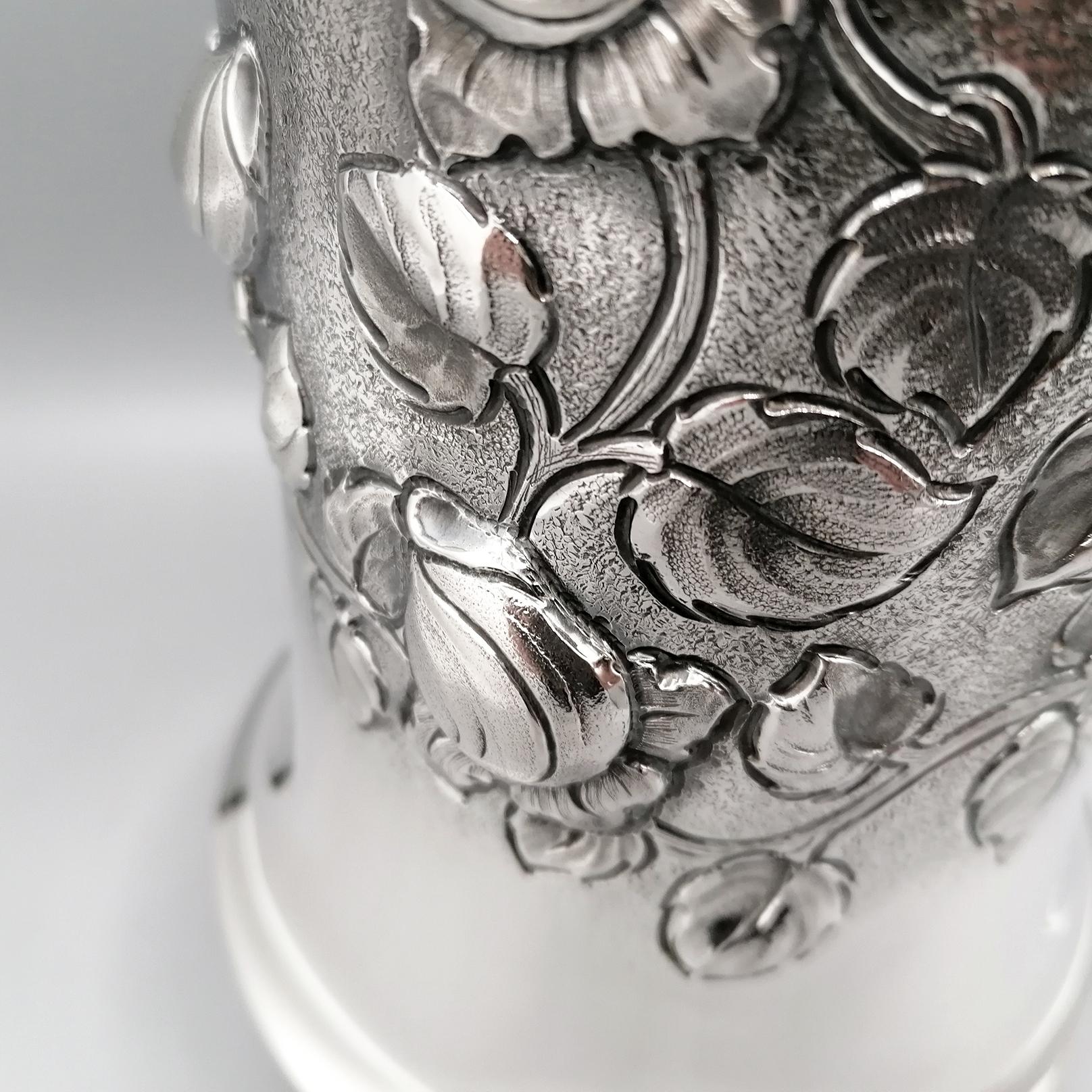 jarrón italiano de plata de ley Otro en venta
