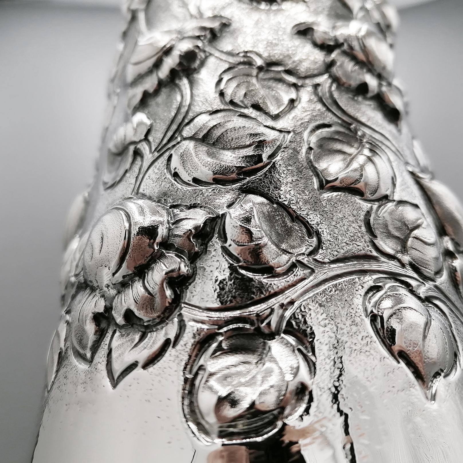 jarrón italiano de plata de ley Italian en venta