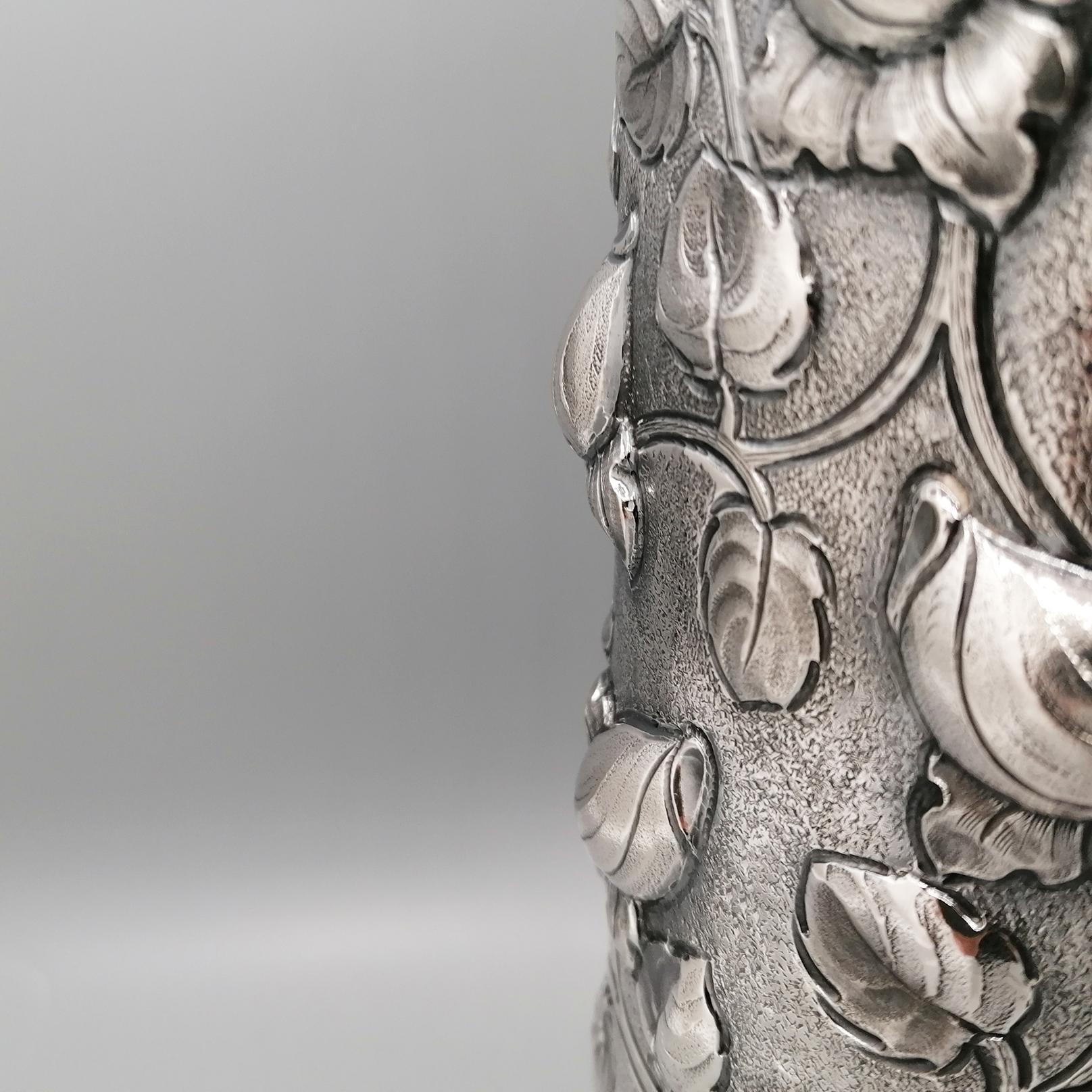 jarrón italiano de plata de ley en Nuevo estado para la venta en VALENZA, IT