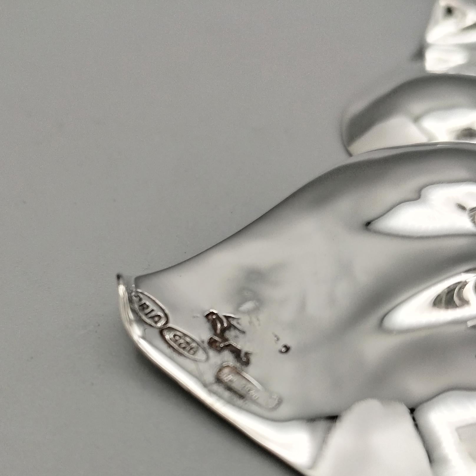 Periodo contemporaneo italian Sterling Silver Vase in vendita