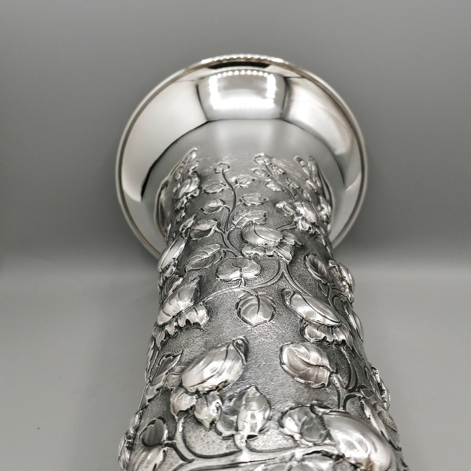 jarrón italiano de plata de ley Plata esterlina en venta