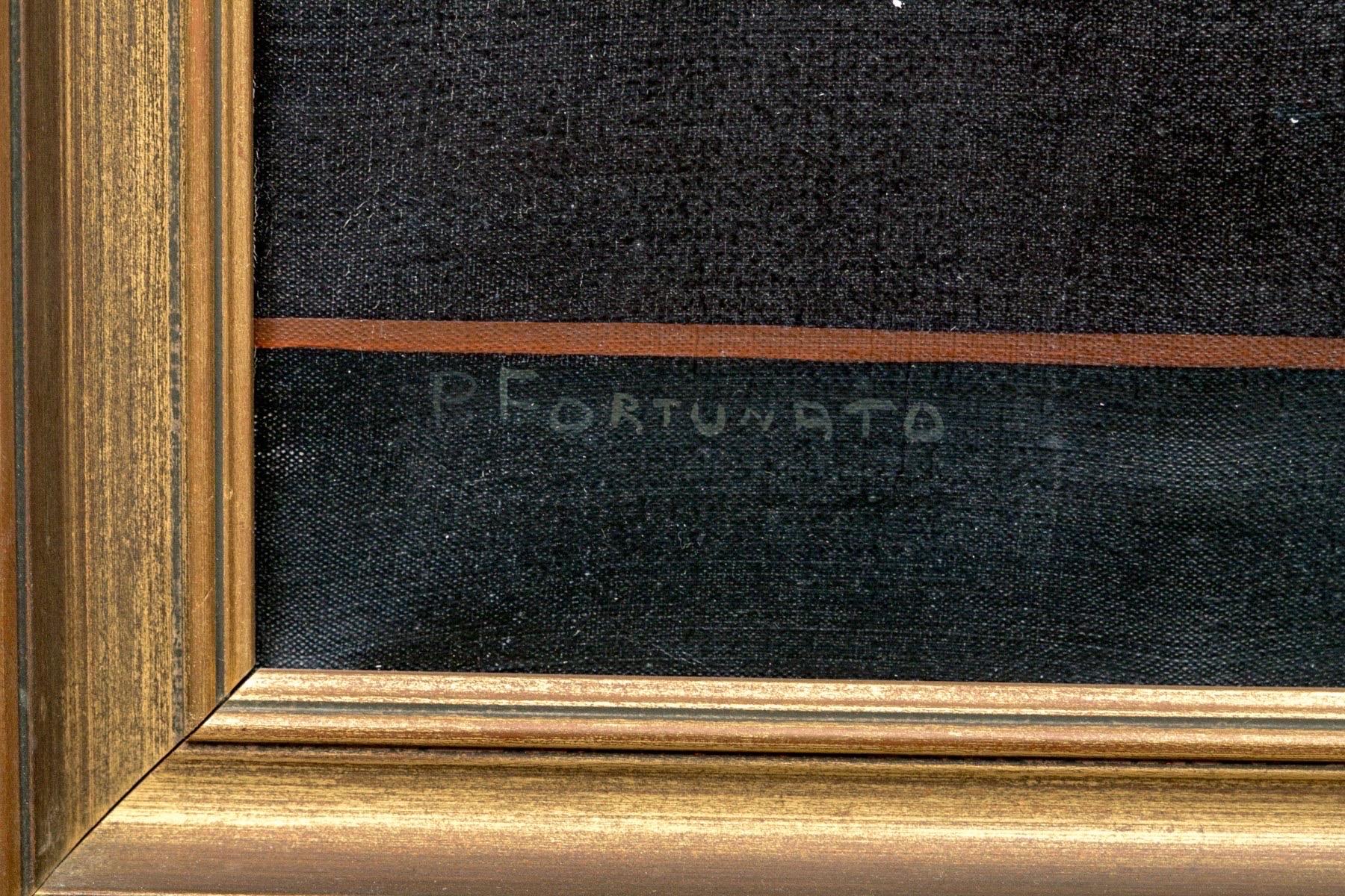 20ième siècle Nature morte italienne par P. Fortunato Italie, 20 C. Nature morte Pommes Peinture à l'huile en vente