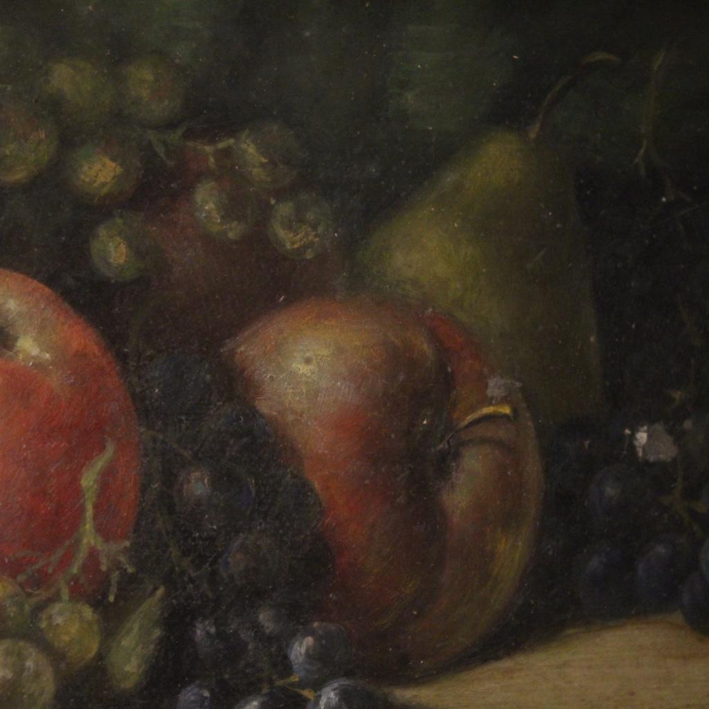 Italian Still Life Painting with Fruit, 20th Century For Sale 7