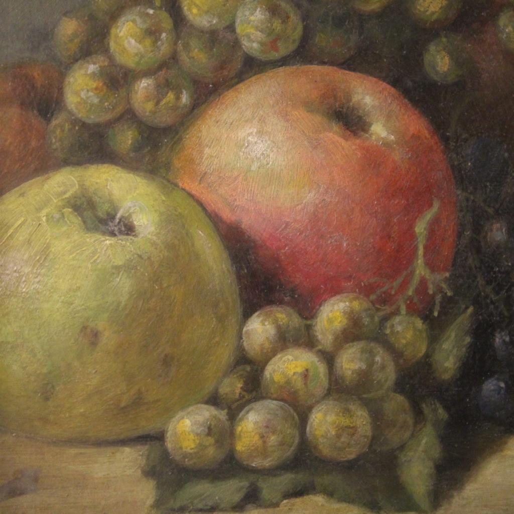 Italian Still Life Painting with Fruit, 20th Century For Sale 5