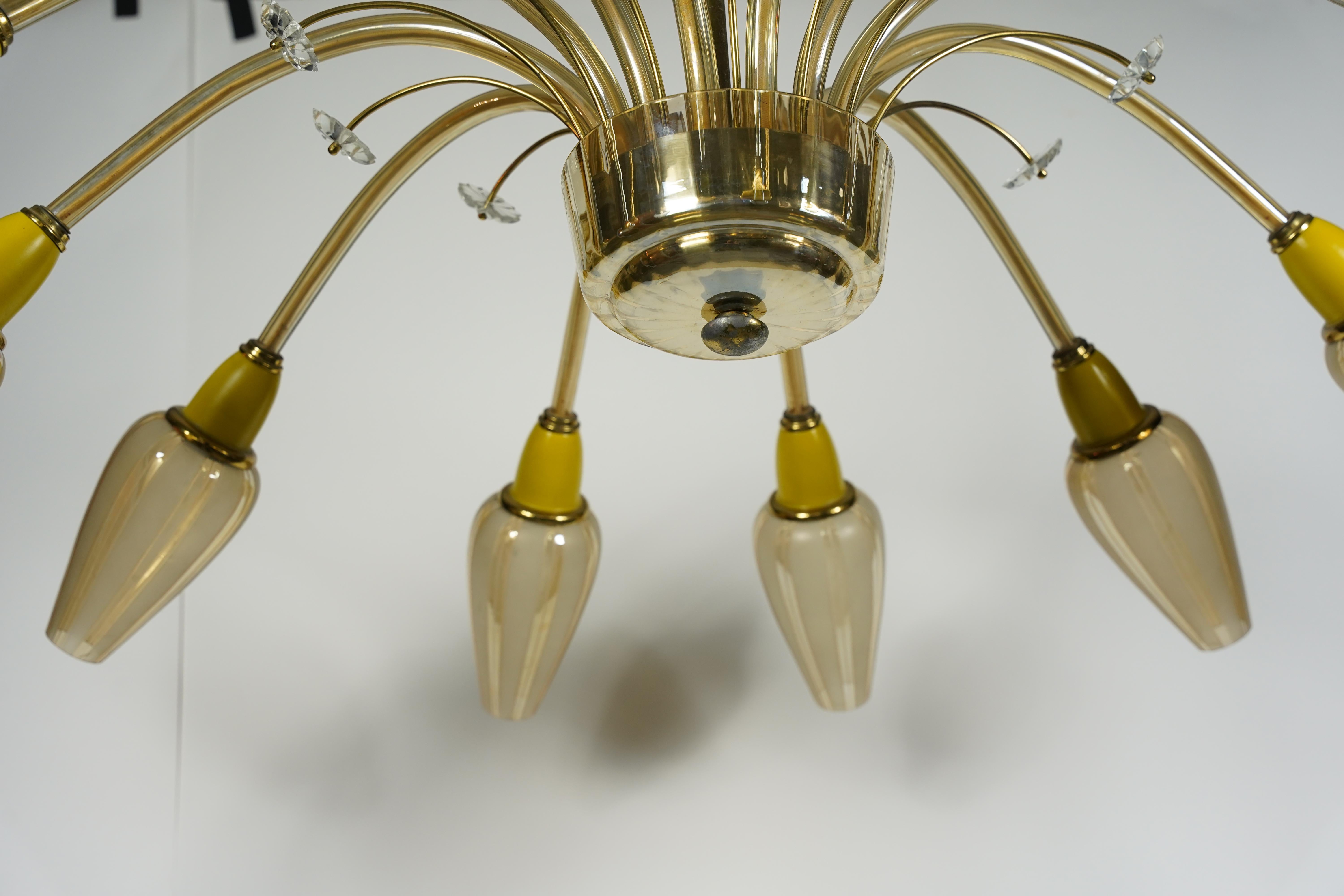 Lampadario italiano Stilnovo Sputnik, Italia, 1950 in vendita 16