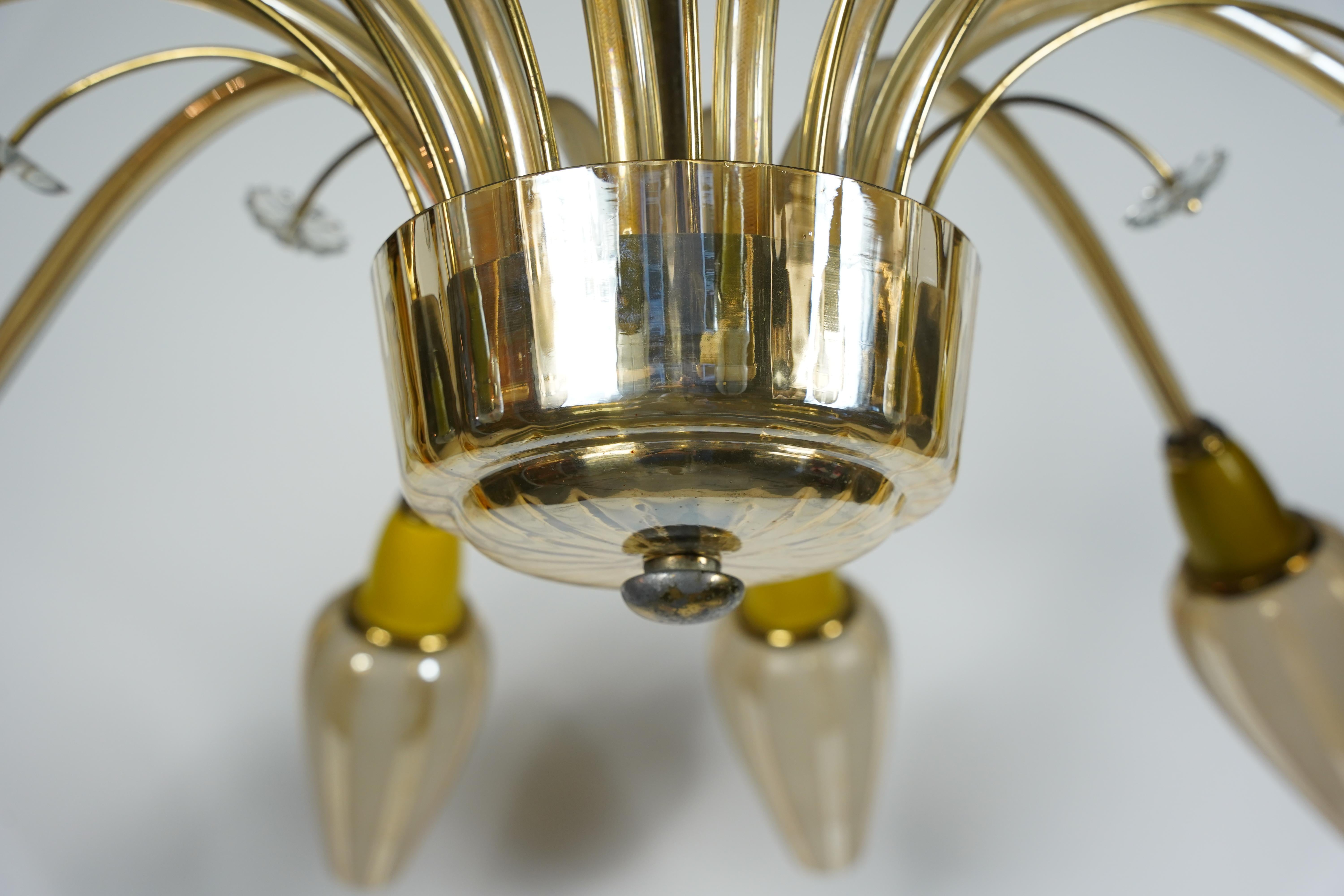 Lampadario italiano Stilnovo Sputnik, Italia, 1950 in vendita 17