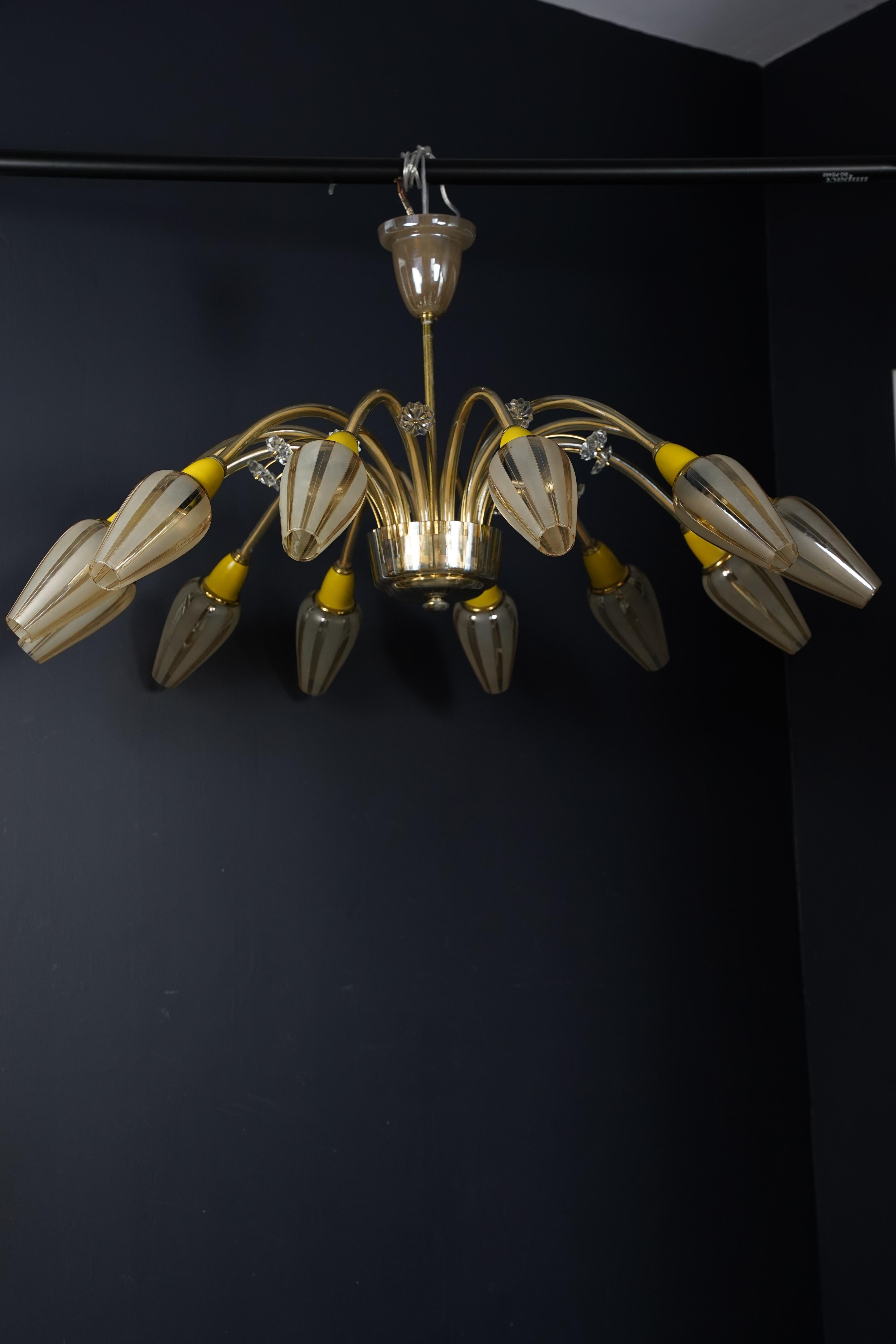 Italiano Lampadario italiano Stilnovo Sputnik, Italia, 1950 in vendita
