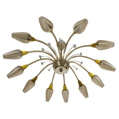 Italian Stilnovo Sputnik Chandelier, Italy, 1950
