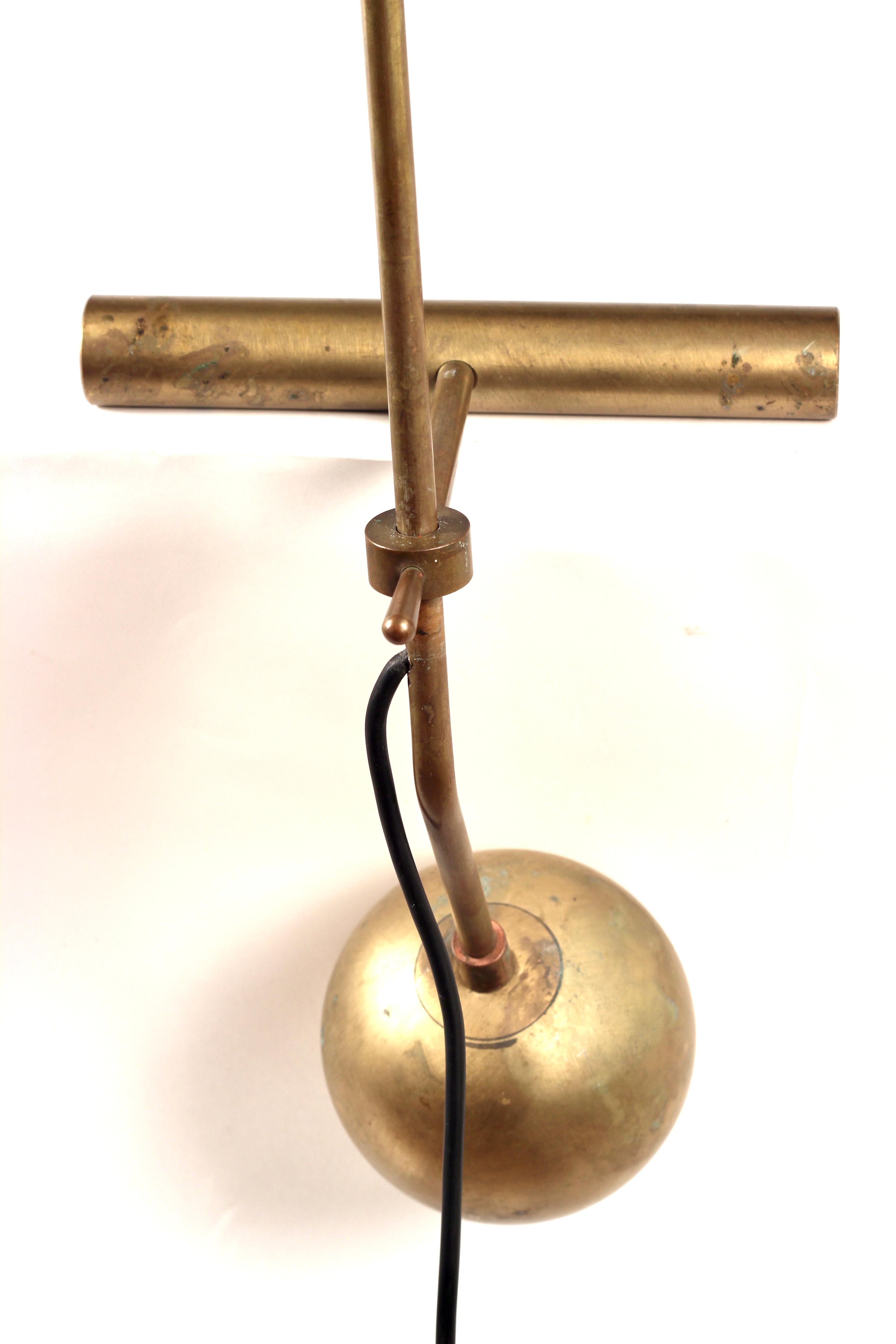 Lampe de bureau italienne à contrepoids de style Stilnovo, Ligurie, années 1950 Bon état - En vente à London, GB