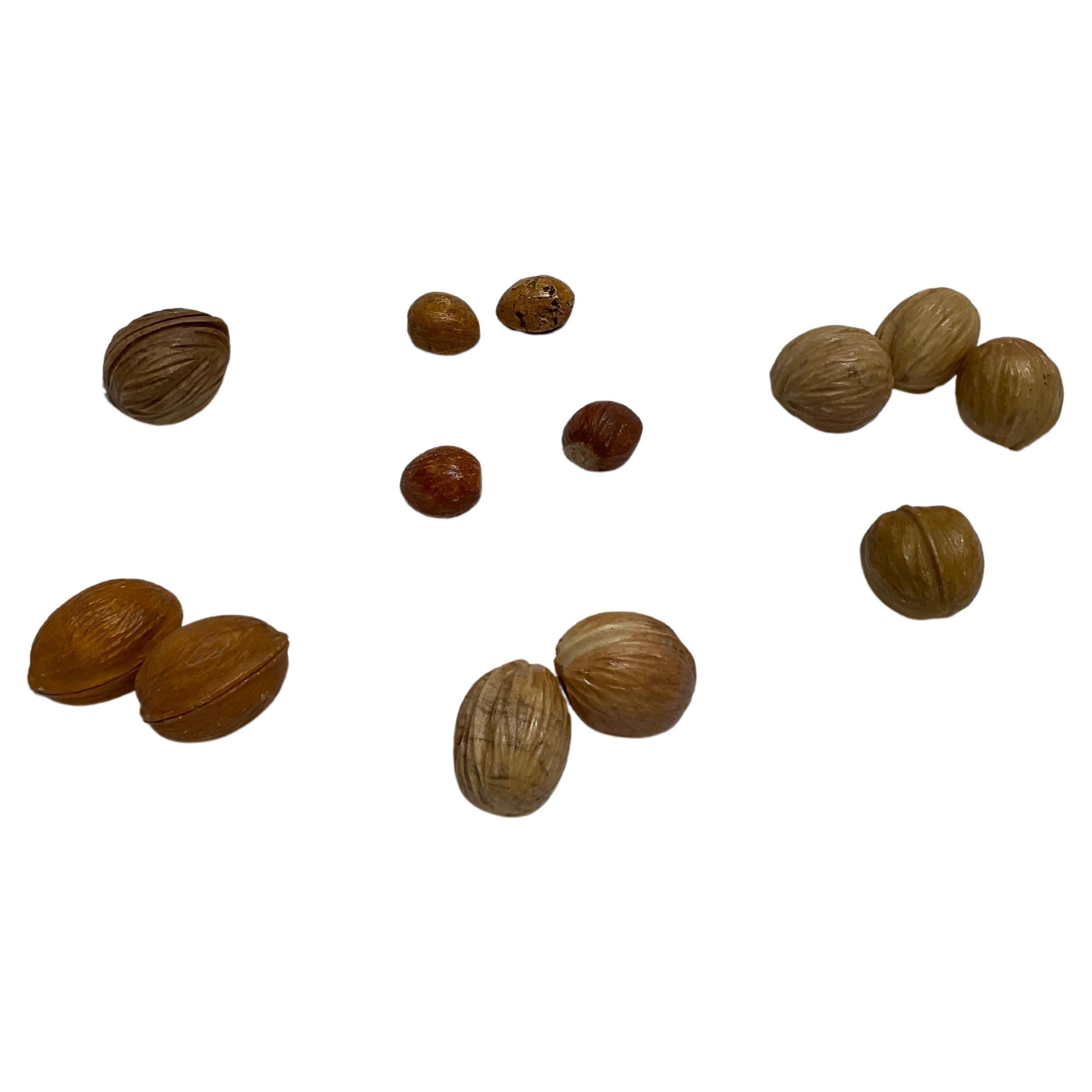 Italian Stone Assorted Nuts, 13 For Sale