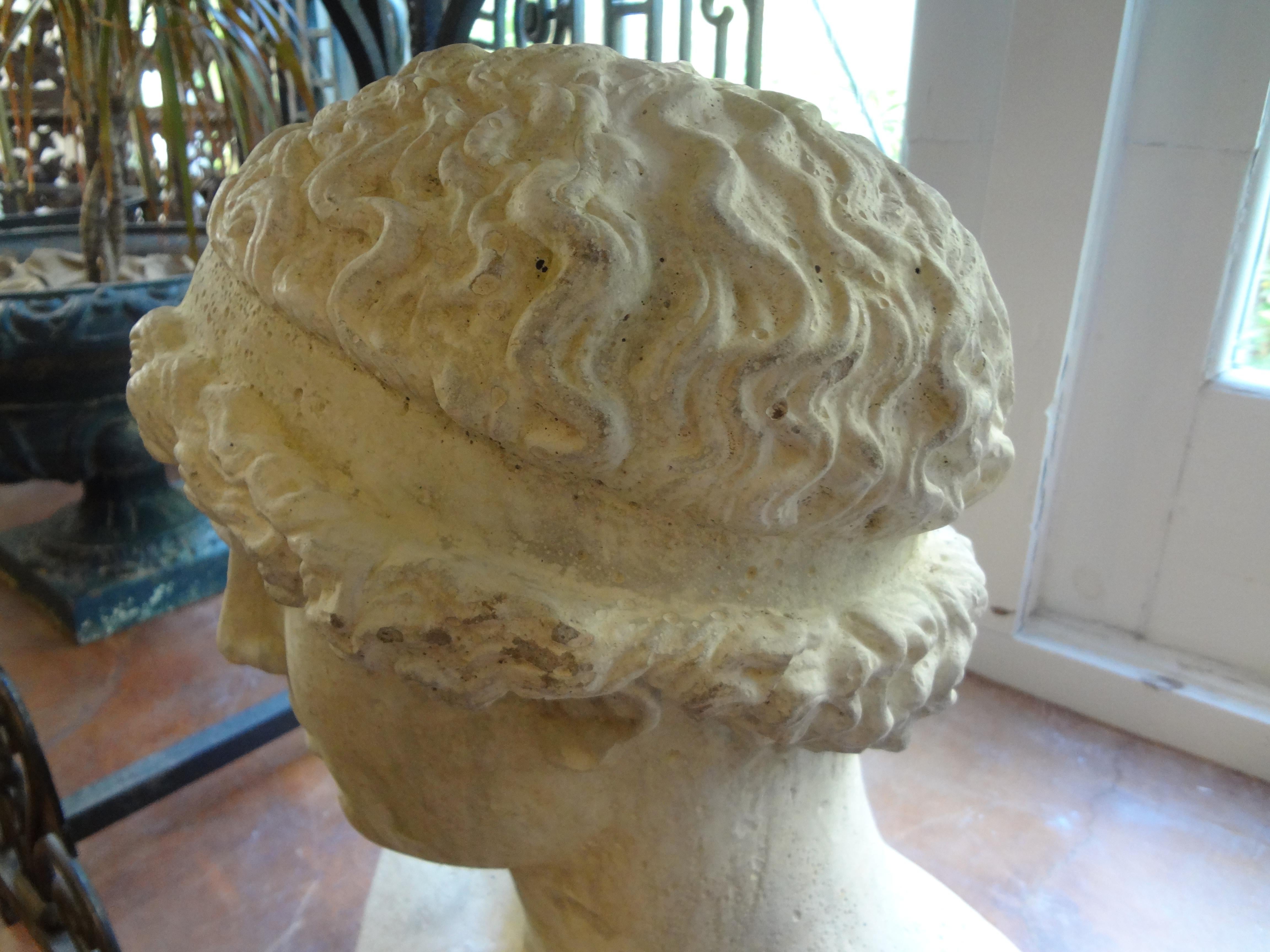 Italian Stone Bust of a Classical Roman 7