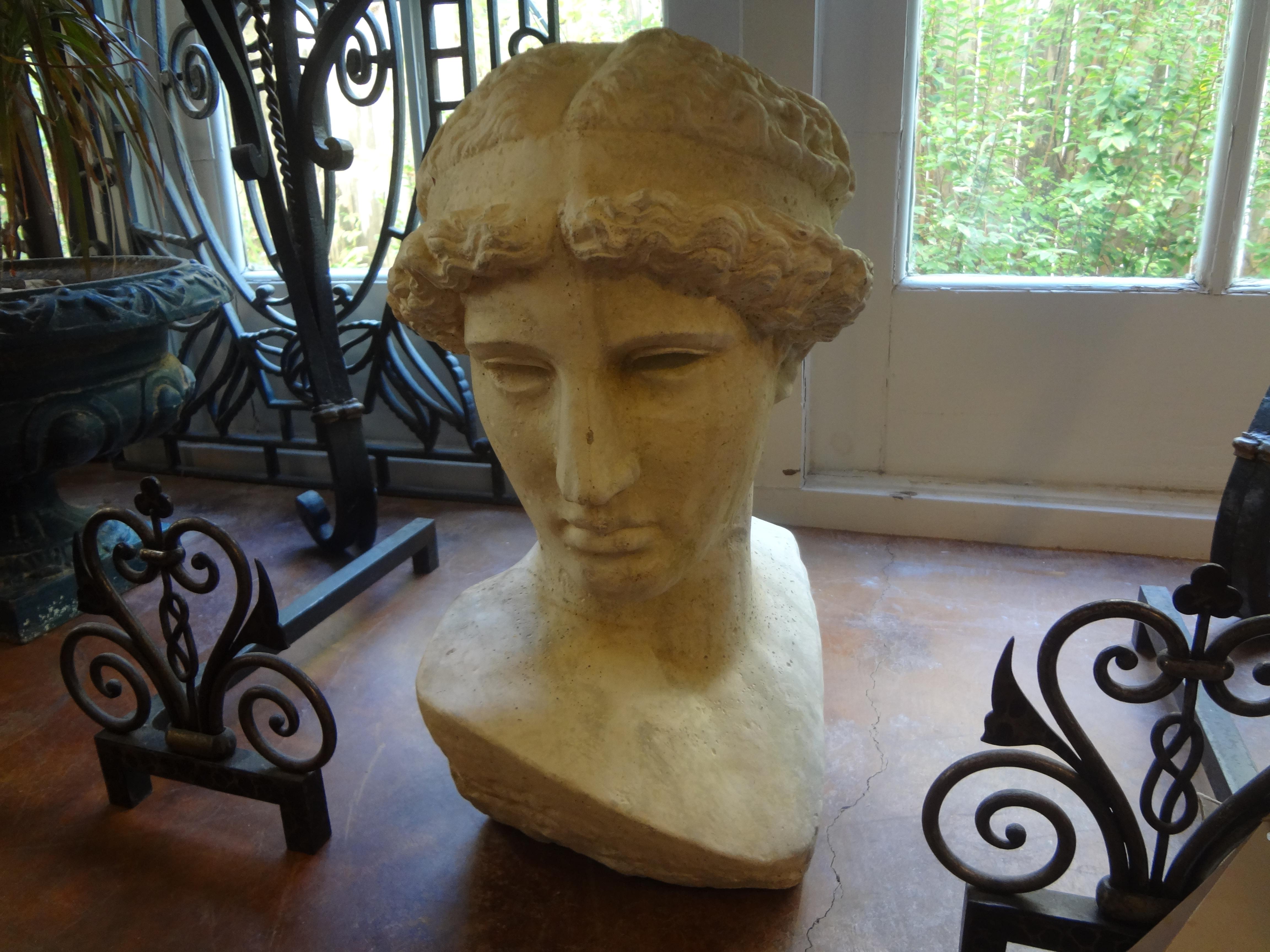 Italian Stone Bust of a Classical Roman 2
