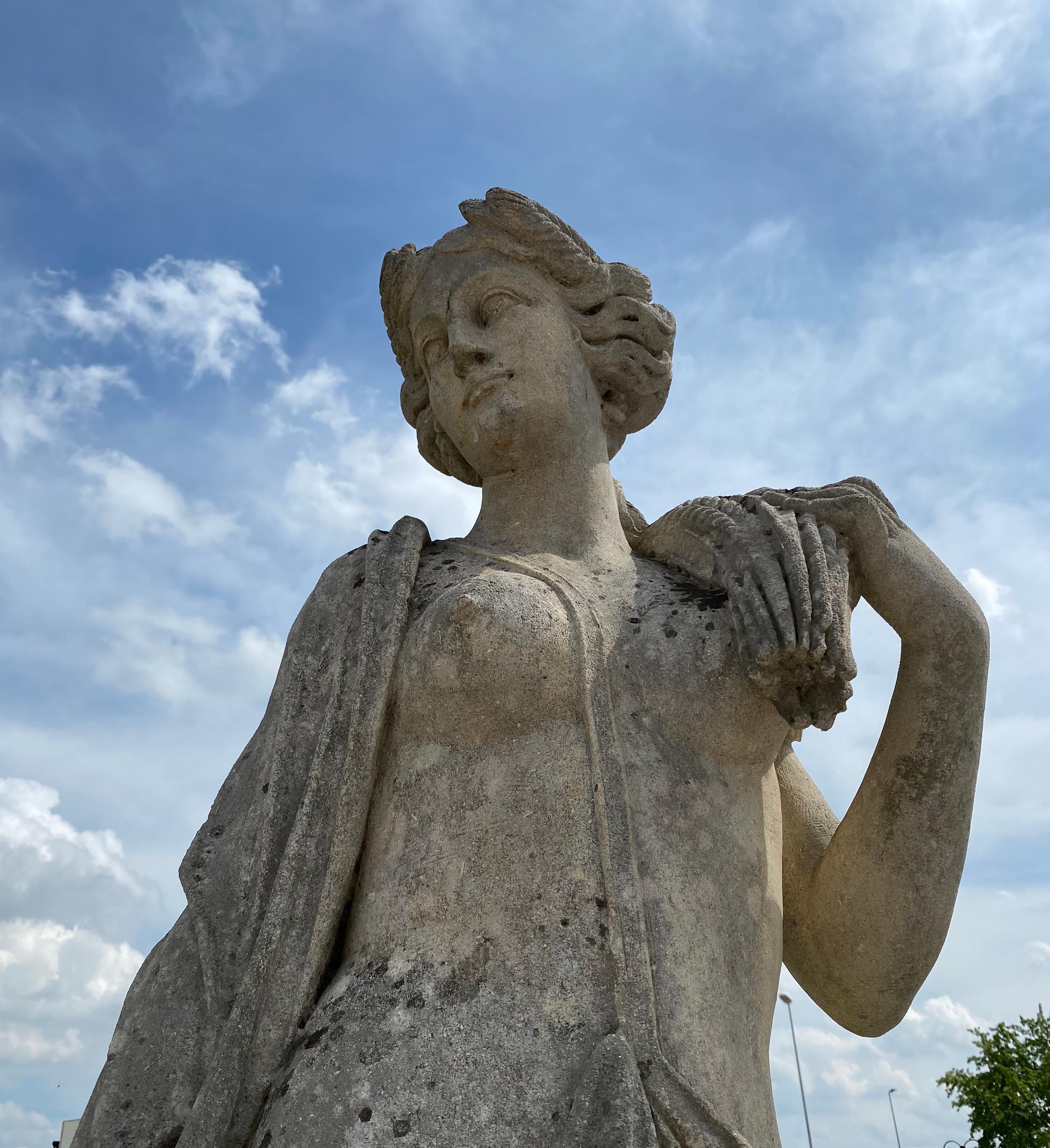 Italian Stone Garden Statues Representing the Four Seasons 5