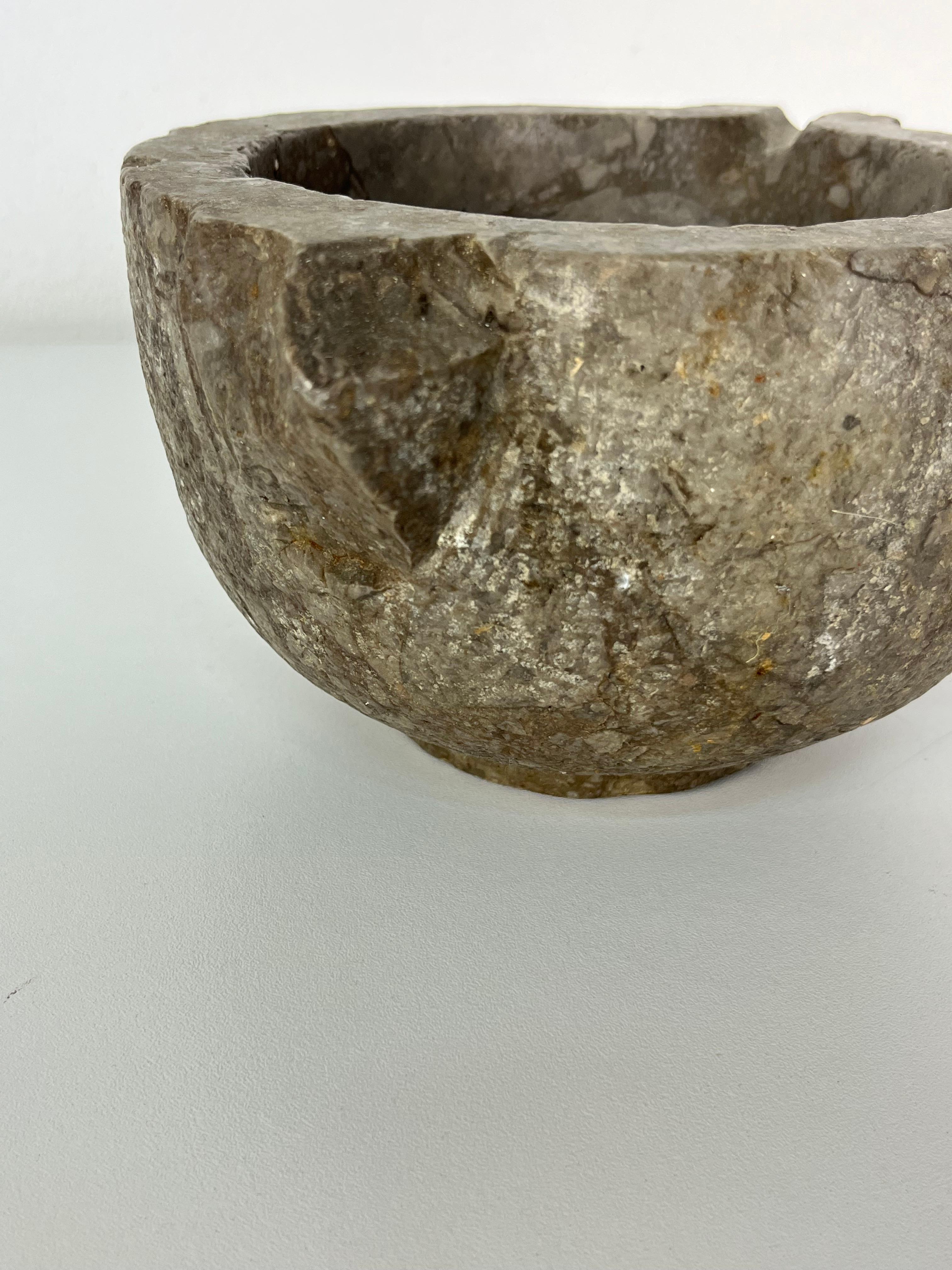 Italian Stone Mortar, 1930s For Sale 7