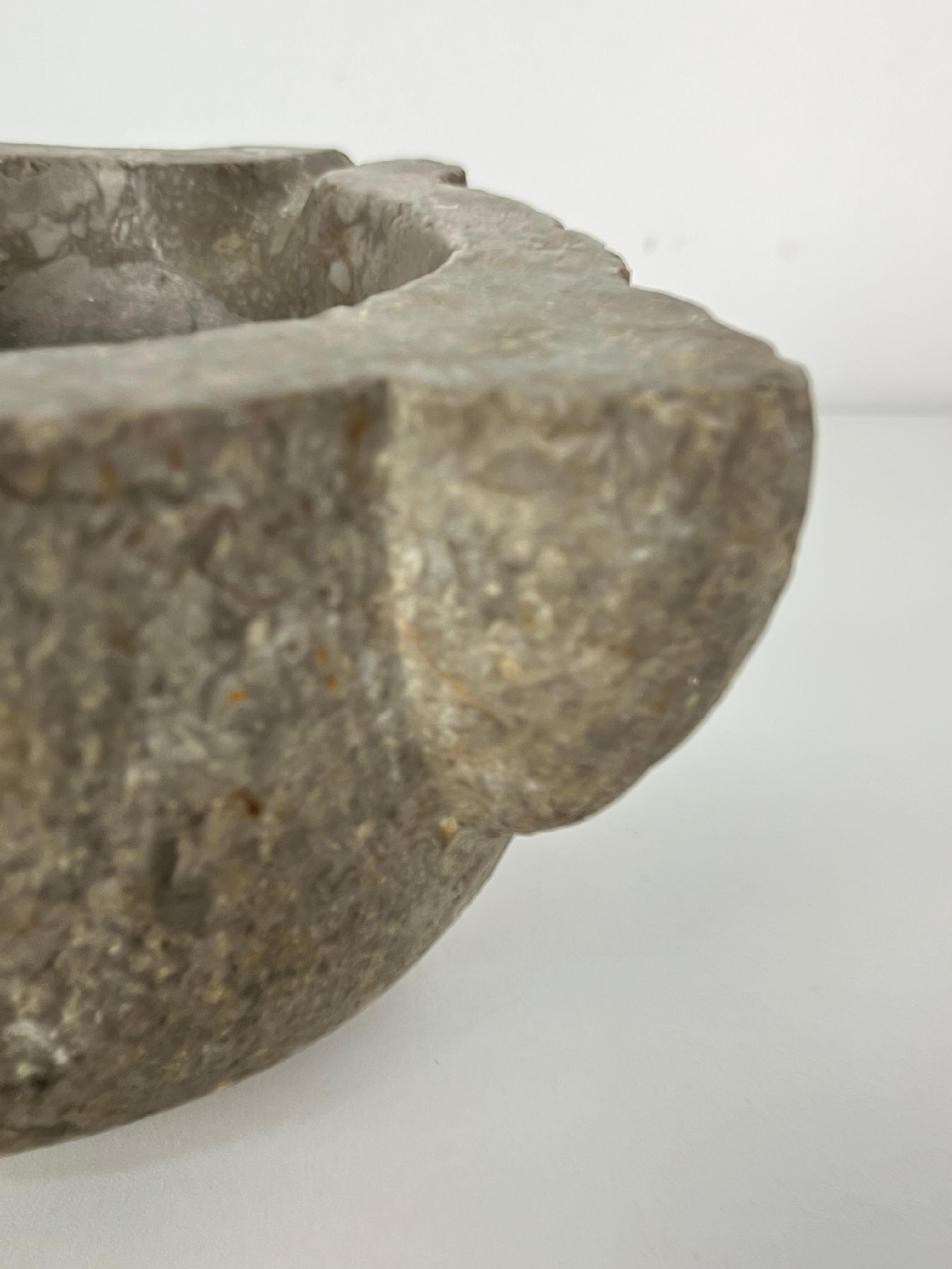 Italian Stone Mortar, 1930s For Sale 8