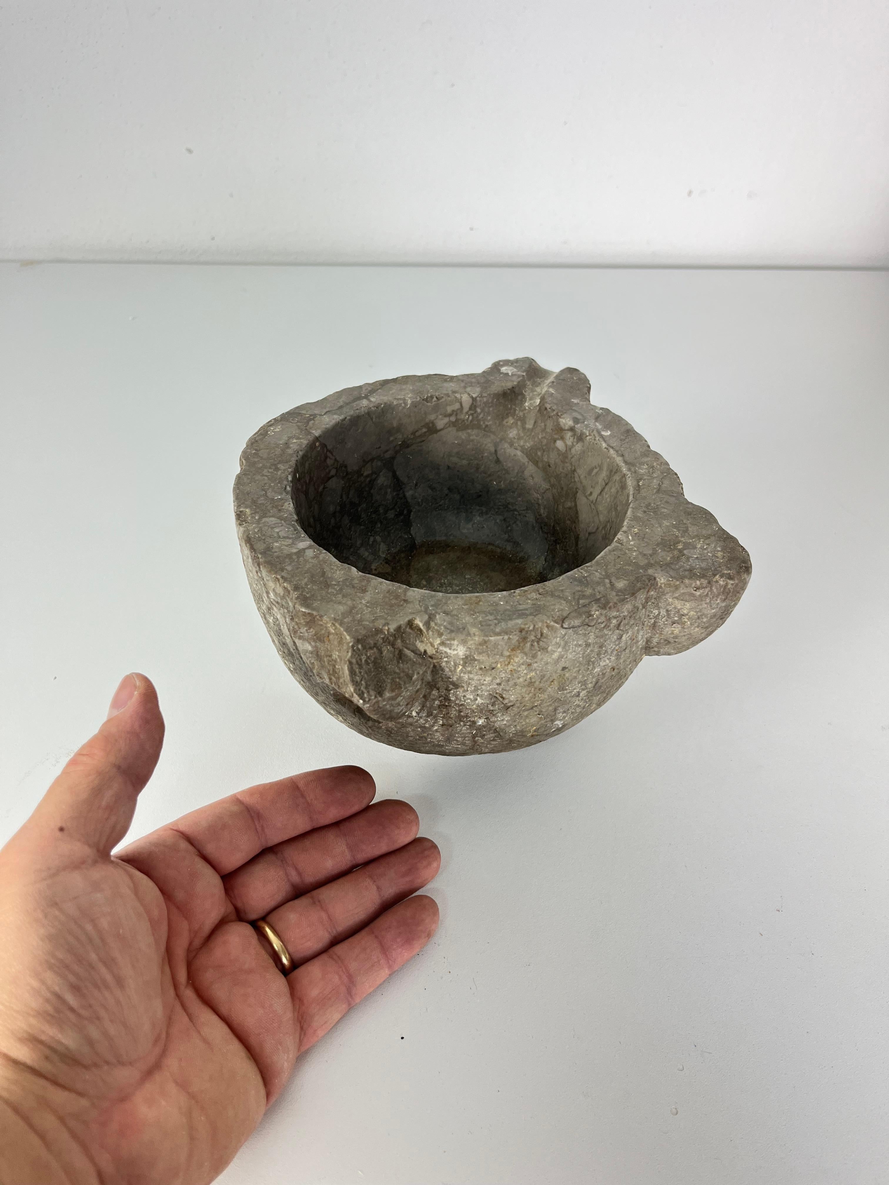Italian Stone Mortar, 1930s For Sale 9