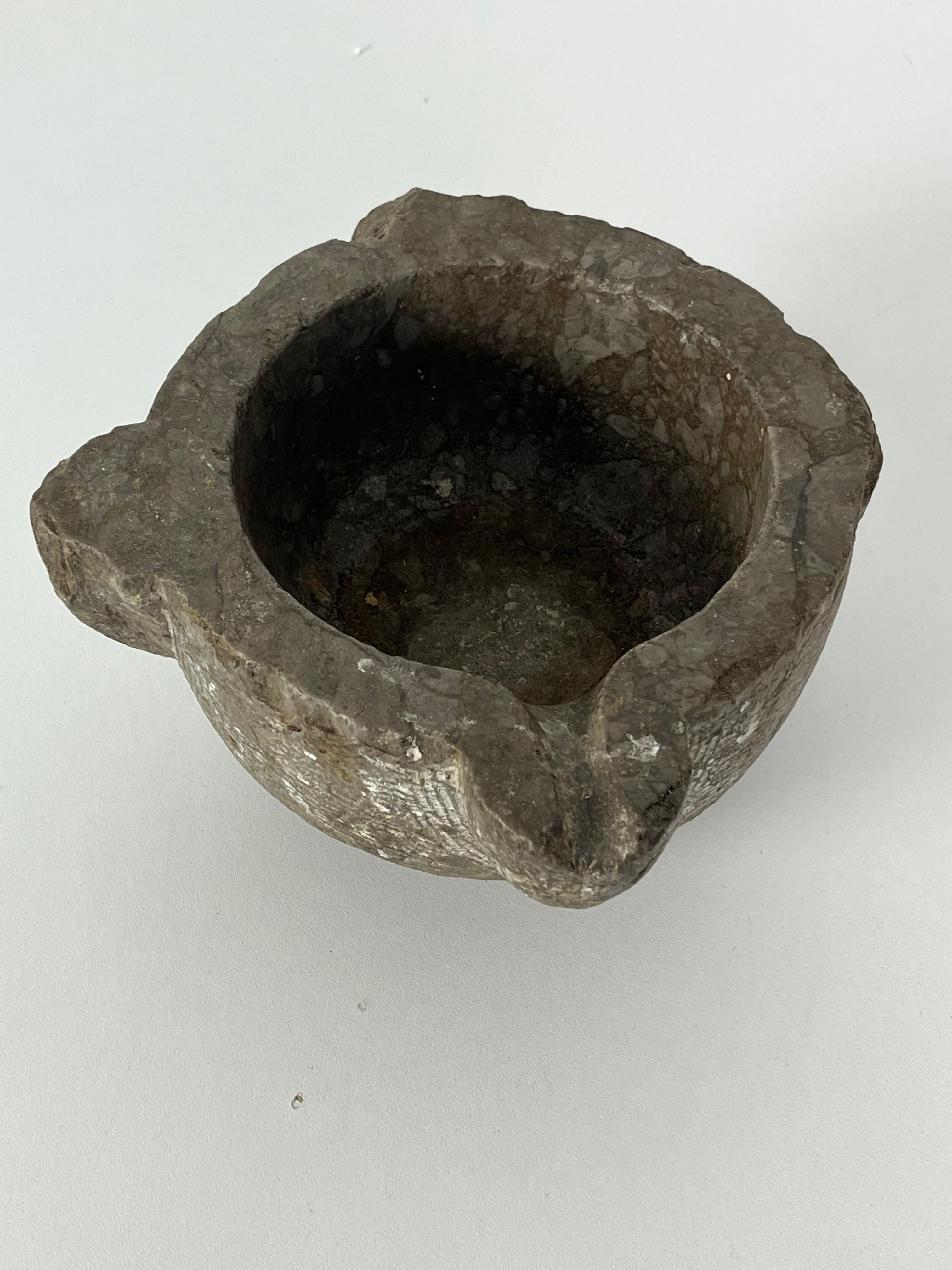 Mid-20th Century Italian Stone Mortar, 1930s For Sale