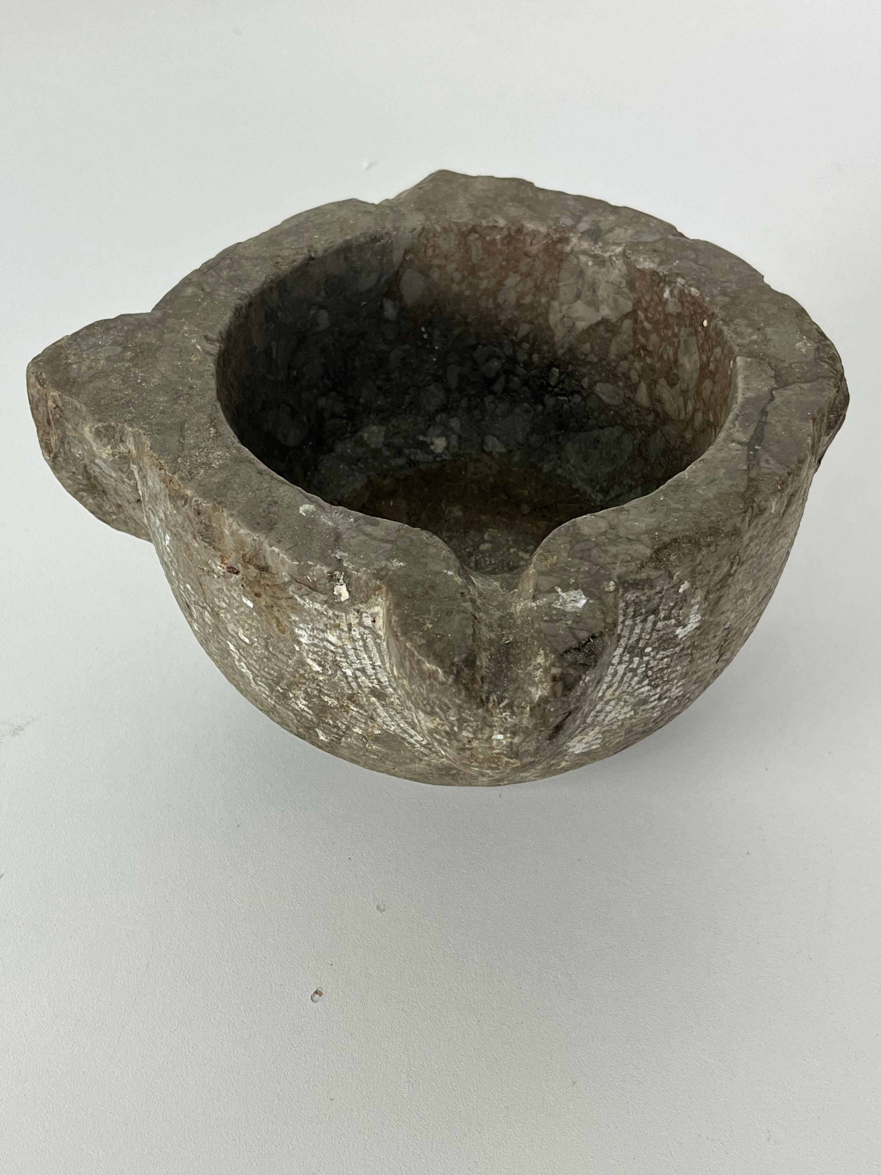 Italian Stone Mortar, 1930s For Sale 3