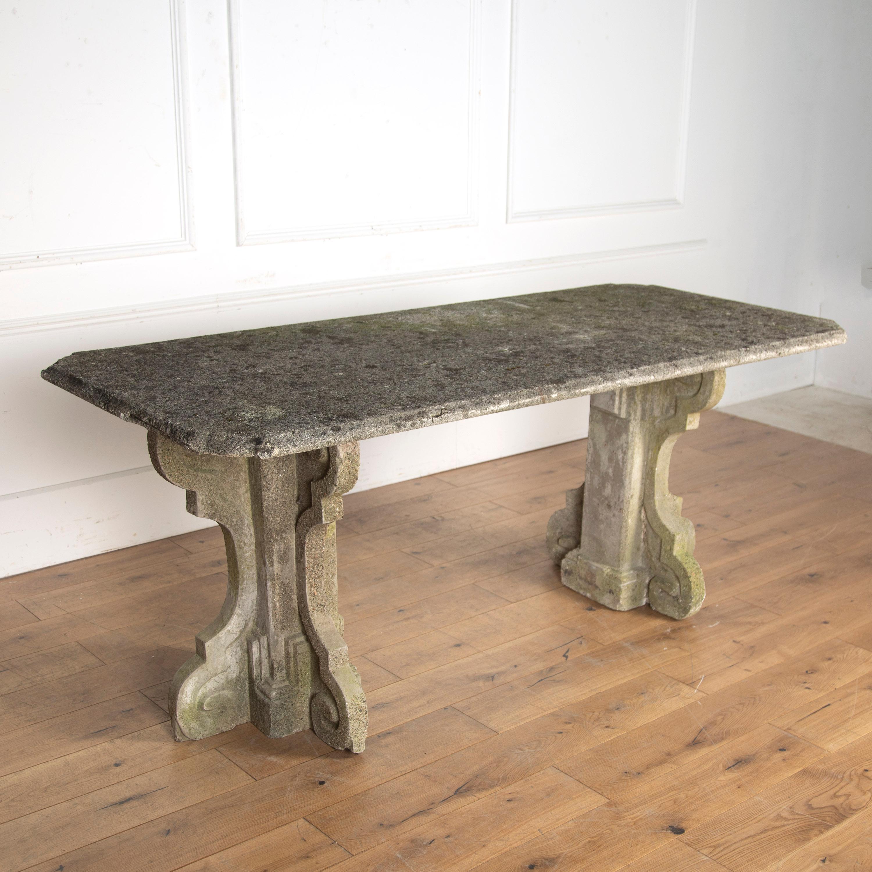 Folk Art Italian Stone Table