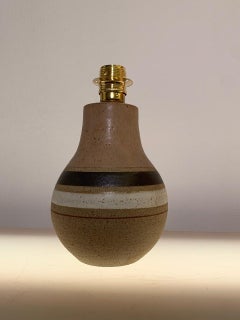 Lampe italienne en grès de Bruno Gambone, années 1970
