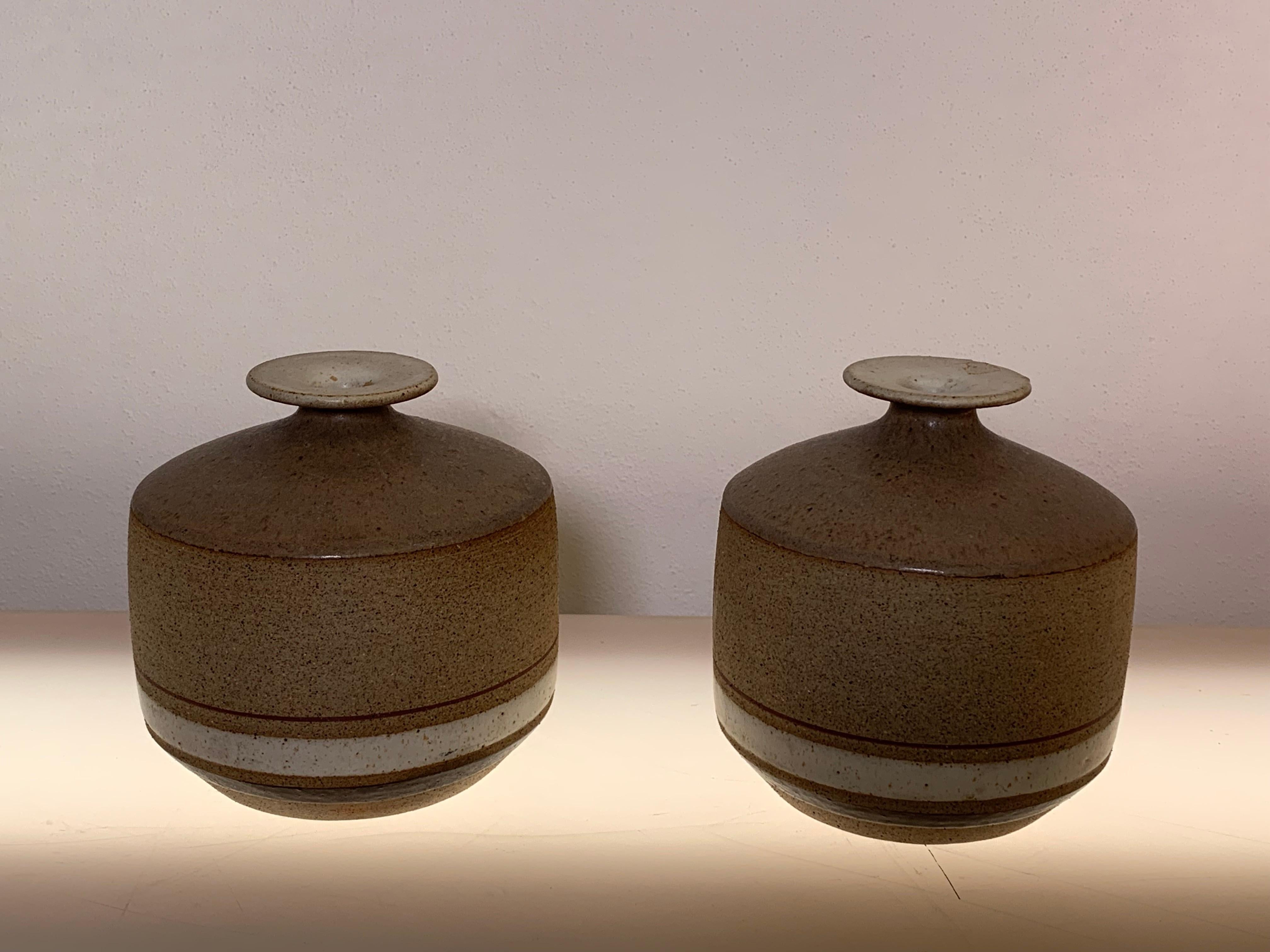 Modern Italian Stoneware Lamps by Bruno Gambone, 1970s
