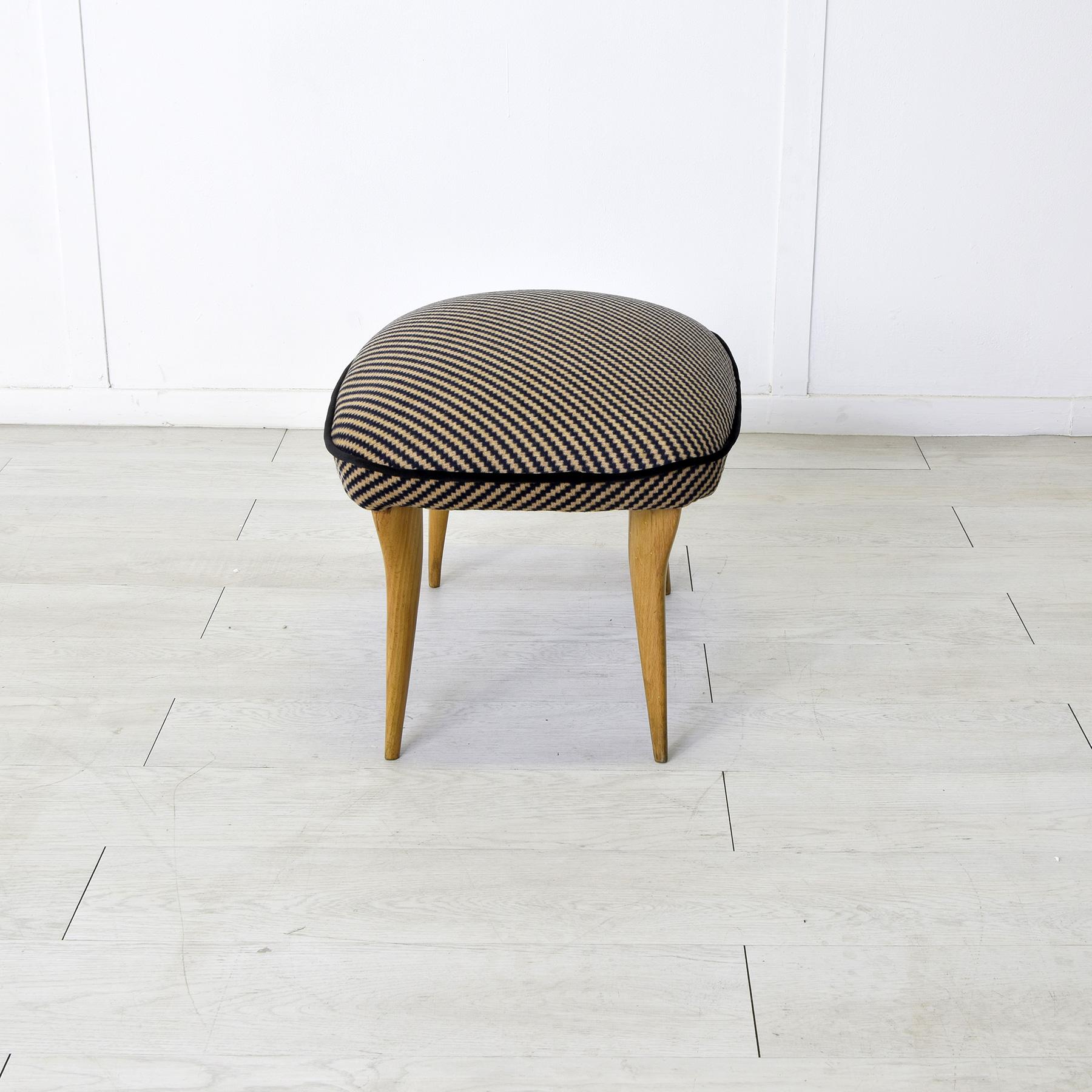 Tessuto Italian stool from the 1960s in vendita